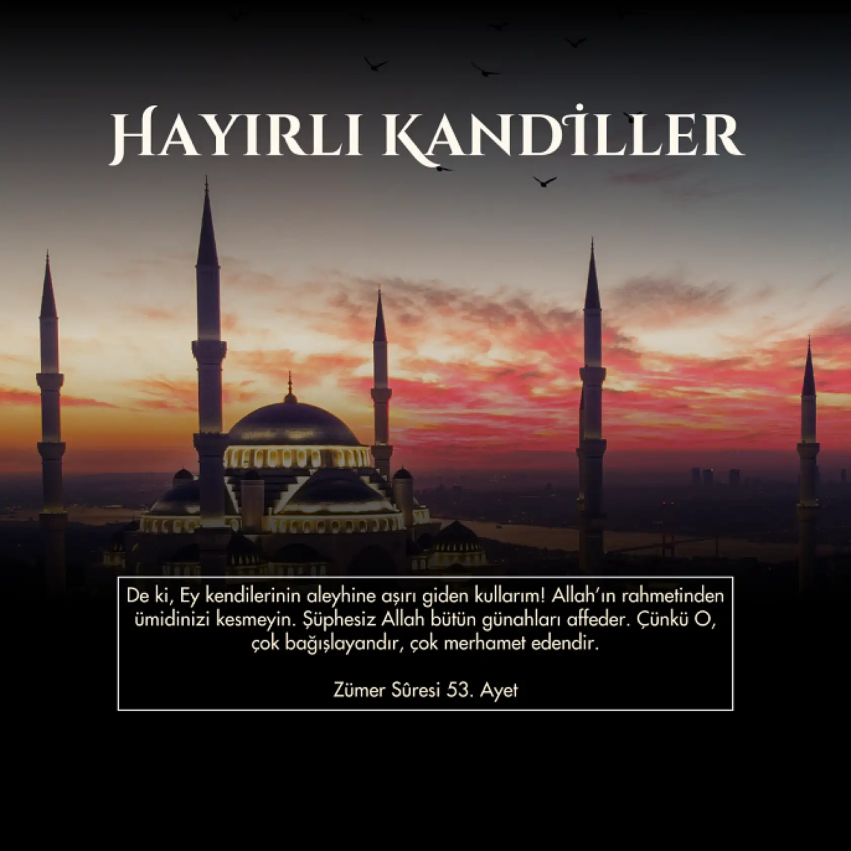 En Güzel Resimli Mevlid Kandili Mesajları!