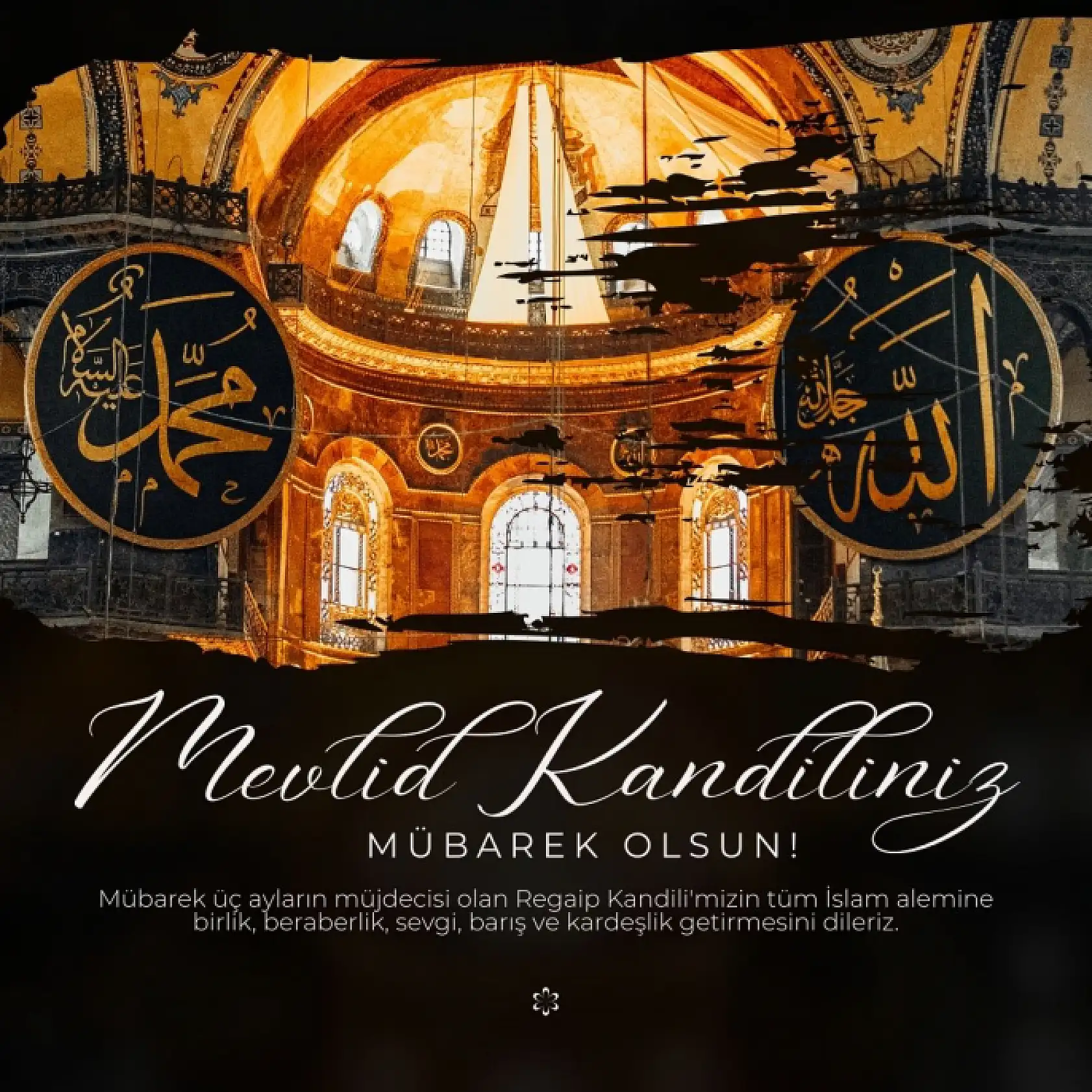 En Güzel Resimli Mevlid Kandili Mesajları!