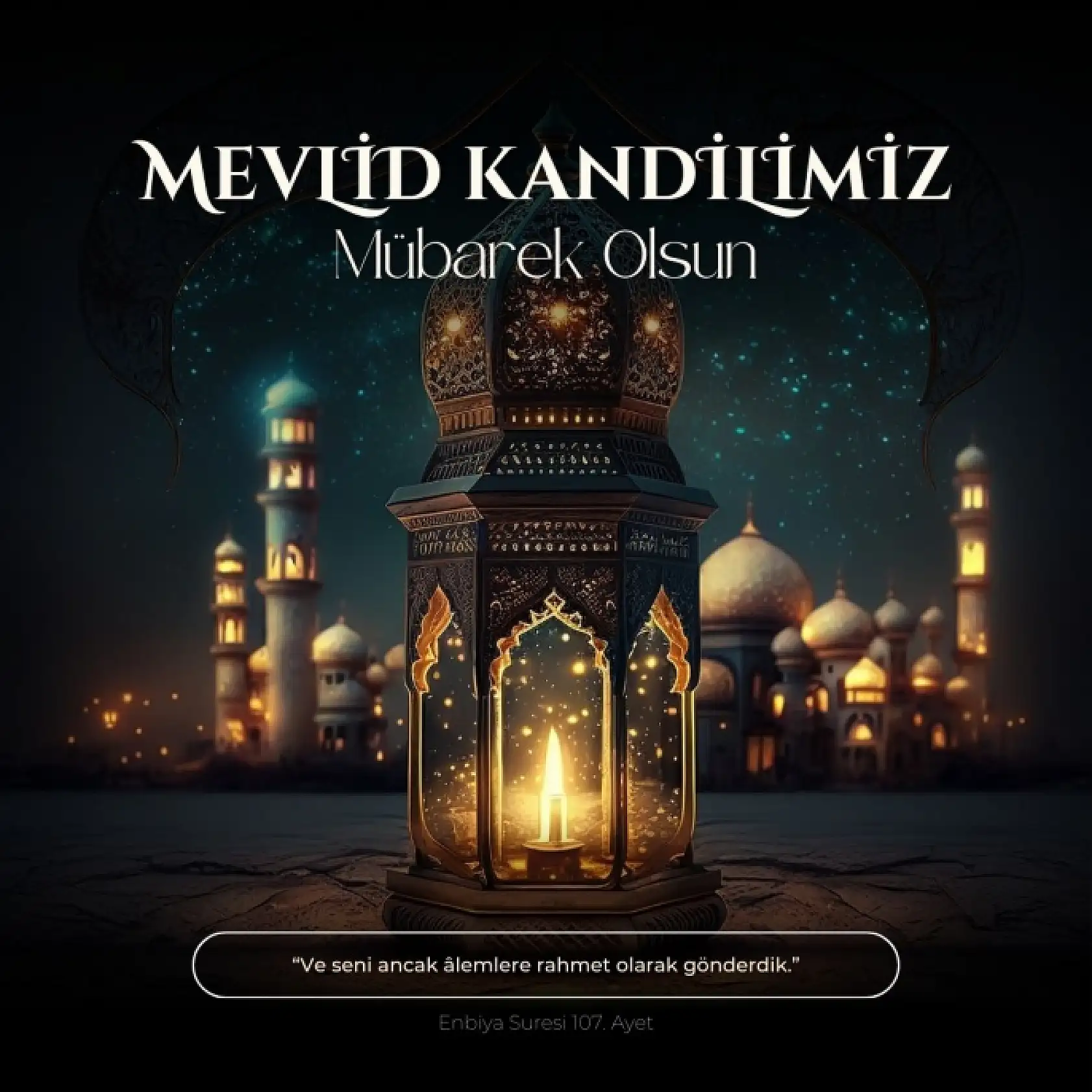 En Güzel Resimli Mevlid Kandili Mesajları!