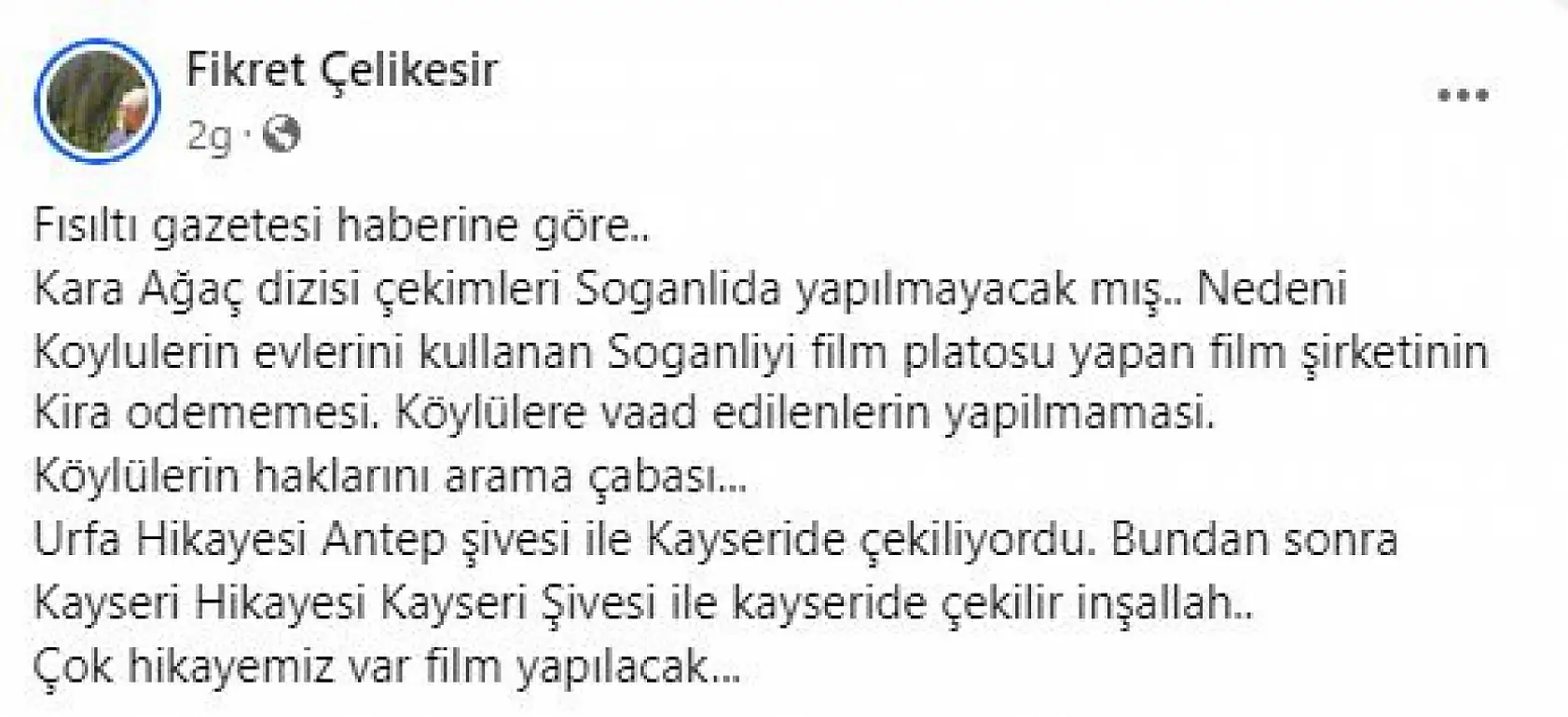 Karaağaç dizisinde şok Kayseri iddiası! Köylülere kira ödemesi…