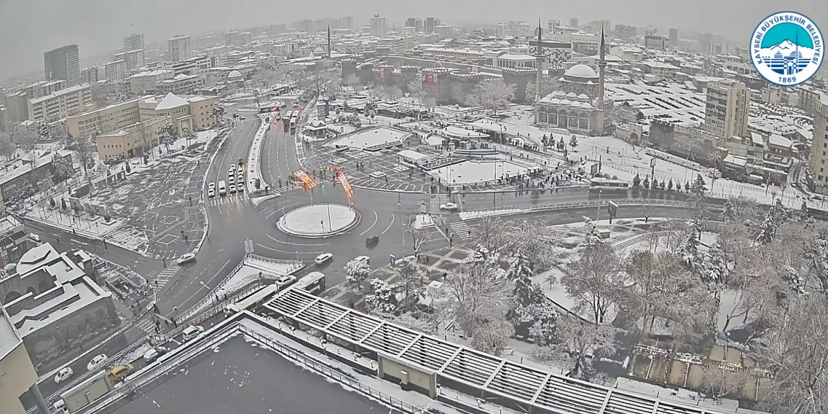 Kayseri beyaz örtüye büründü: İşte kameralara yansıyanlar…