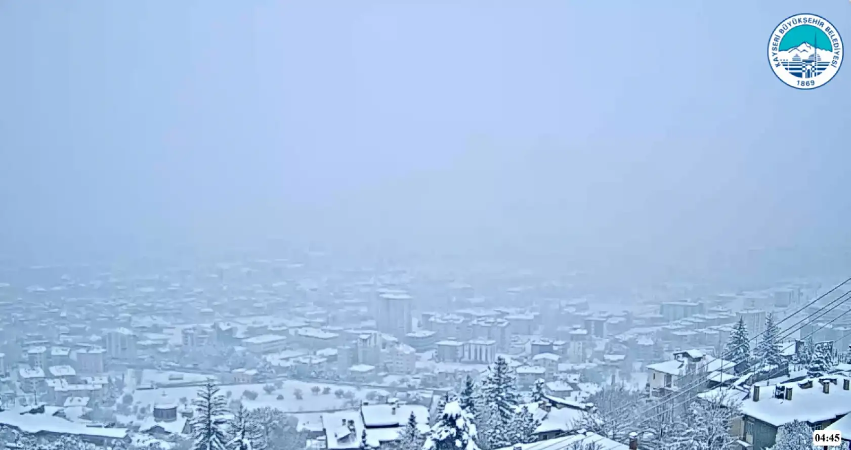 Kayseri'de kar yağışı yüzünü bir kez daha gösterdi: Talas, Hacılar, Melikgazi, Kocasinan işte kameralara yansıyanlar….