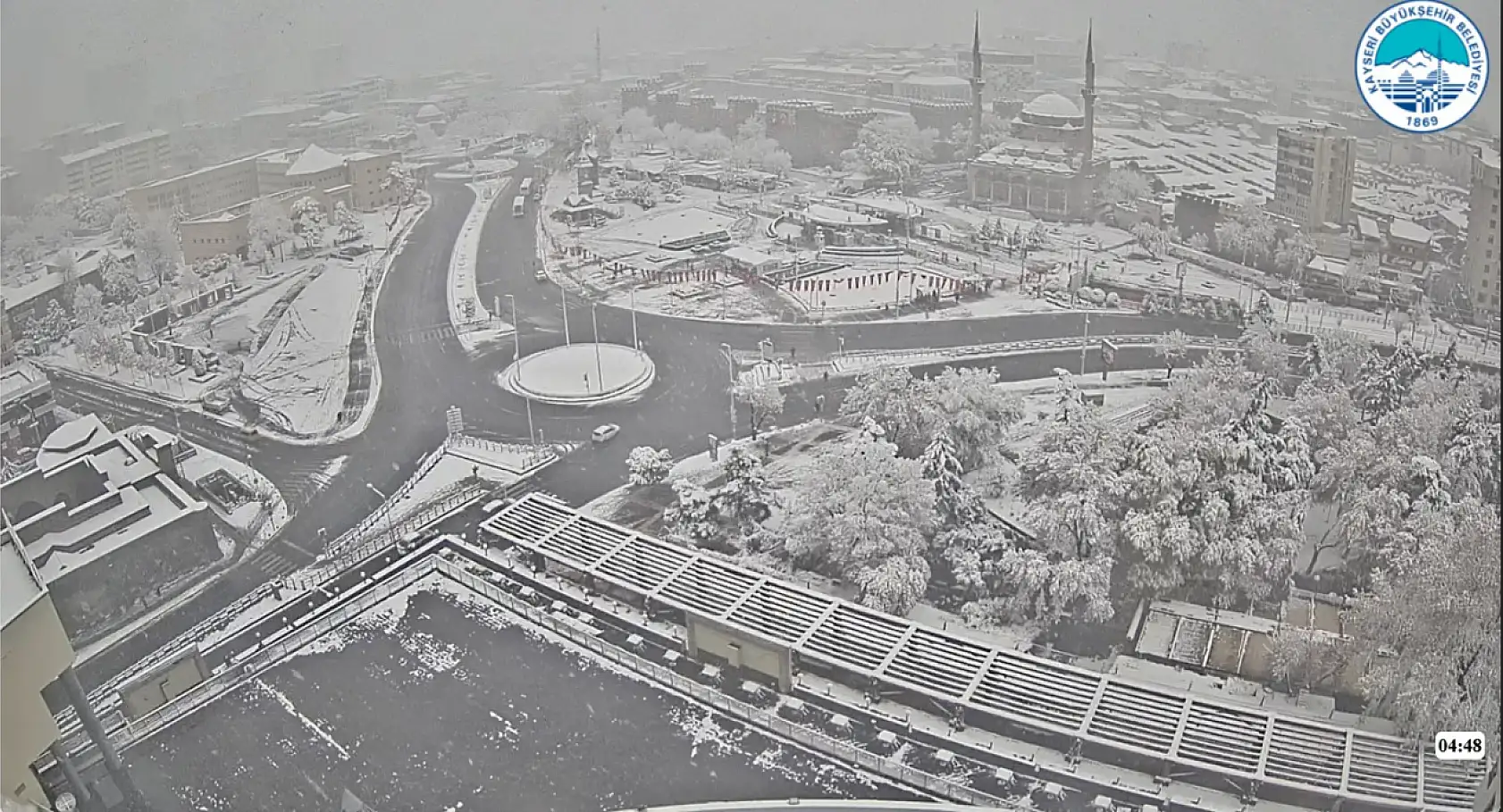 Kayseri beyaza büründü-  İşte şehirden kameralara yansıyanlar...