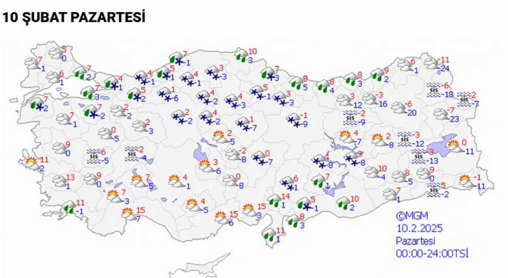 Kayseri'de kar yağışı devam edecek mi? İşte yanıtı…