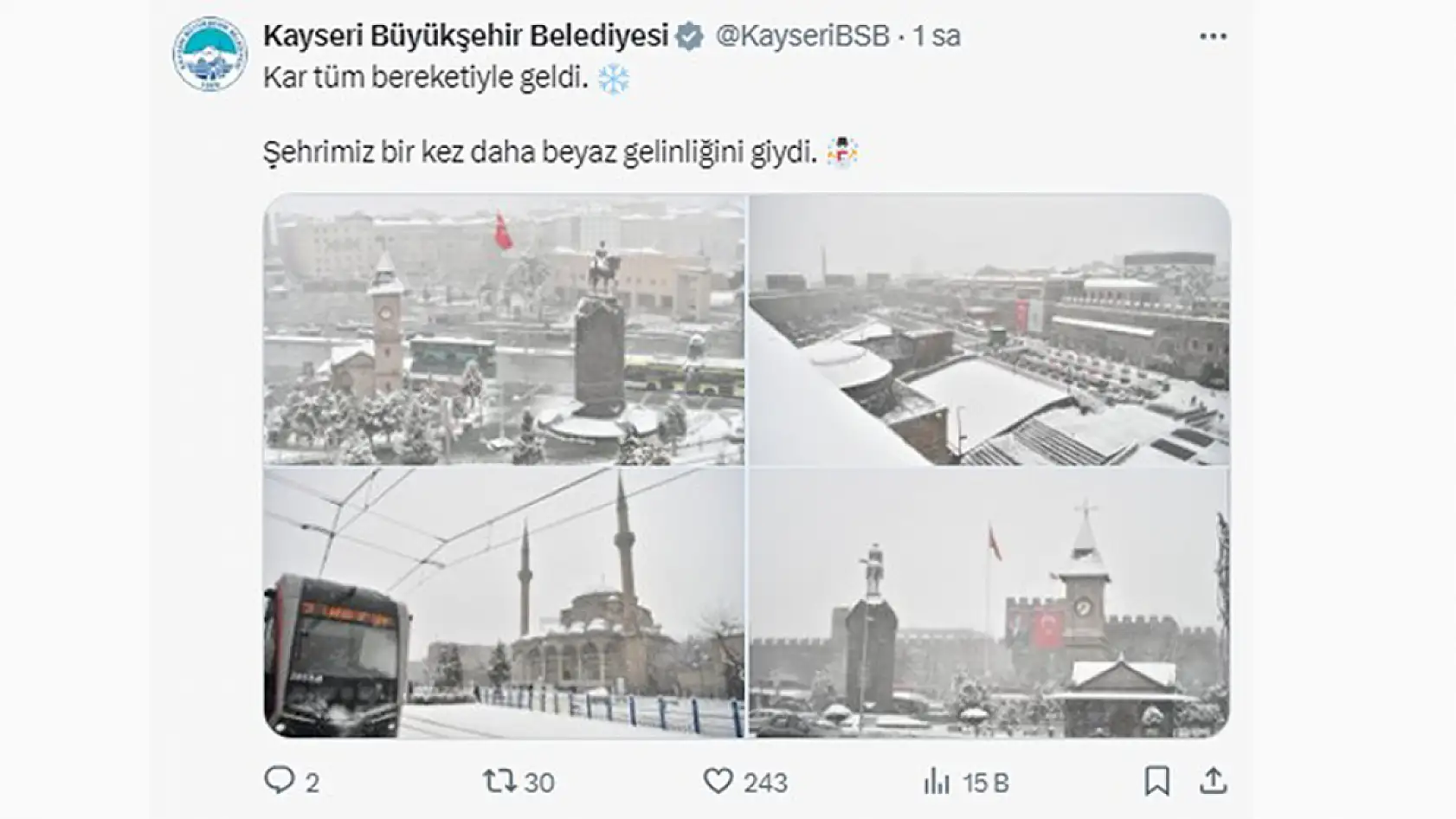 Kayseri'de 5 Şubat Çarşamba günü sosyal medyada öne çıkanlar...