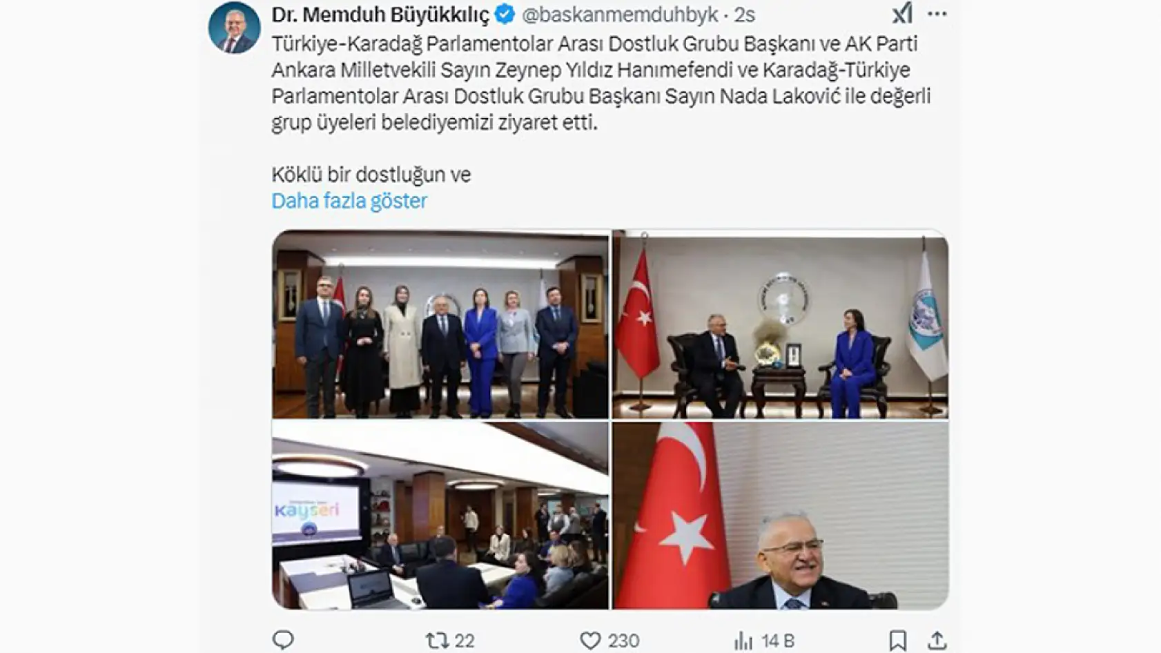 Kayseri'de 5 Şubat Çarşamba günü sosyal medyada öne çıkanlar...