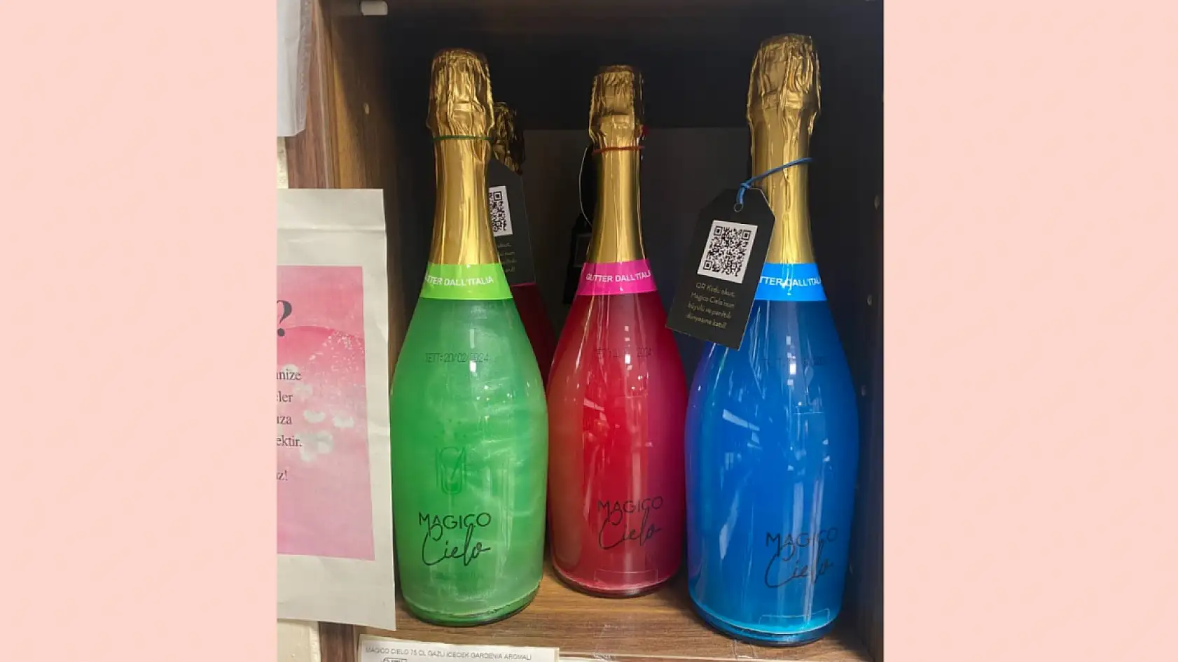 Kayseri'de yeni yıl modası: Pırıltılı içecekler