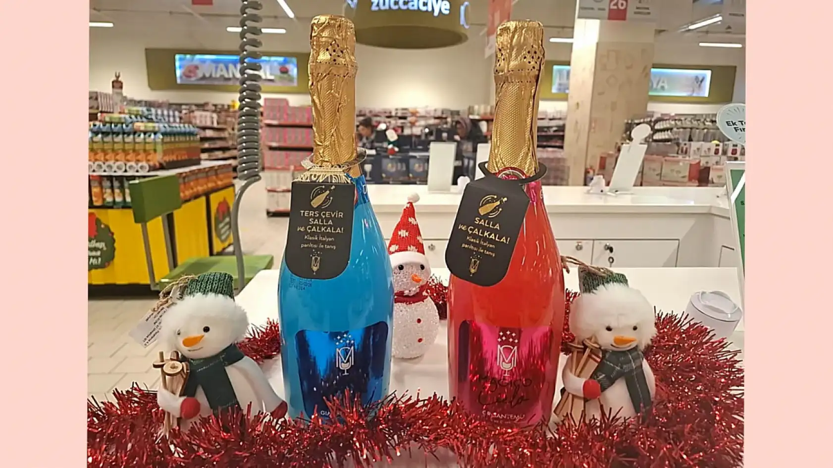 Kayseri'de yeni yıl modası: Pırıltılı içecekler