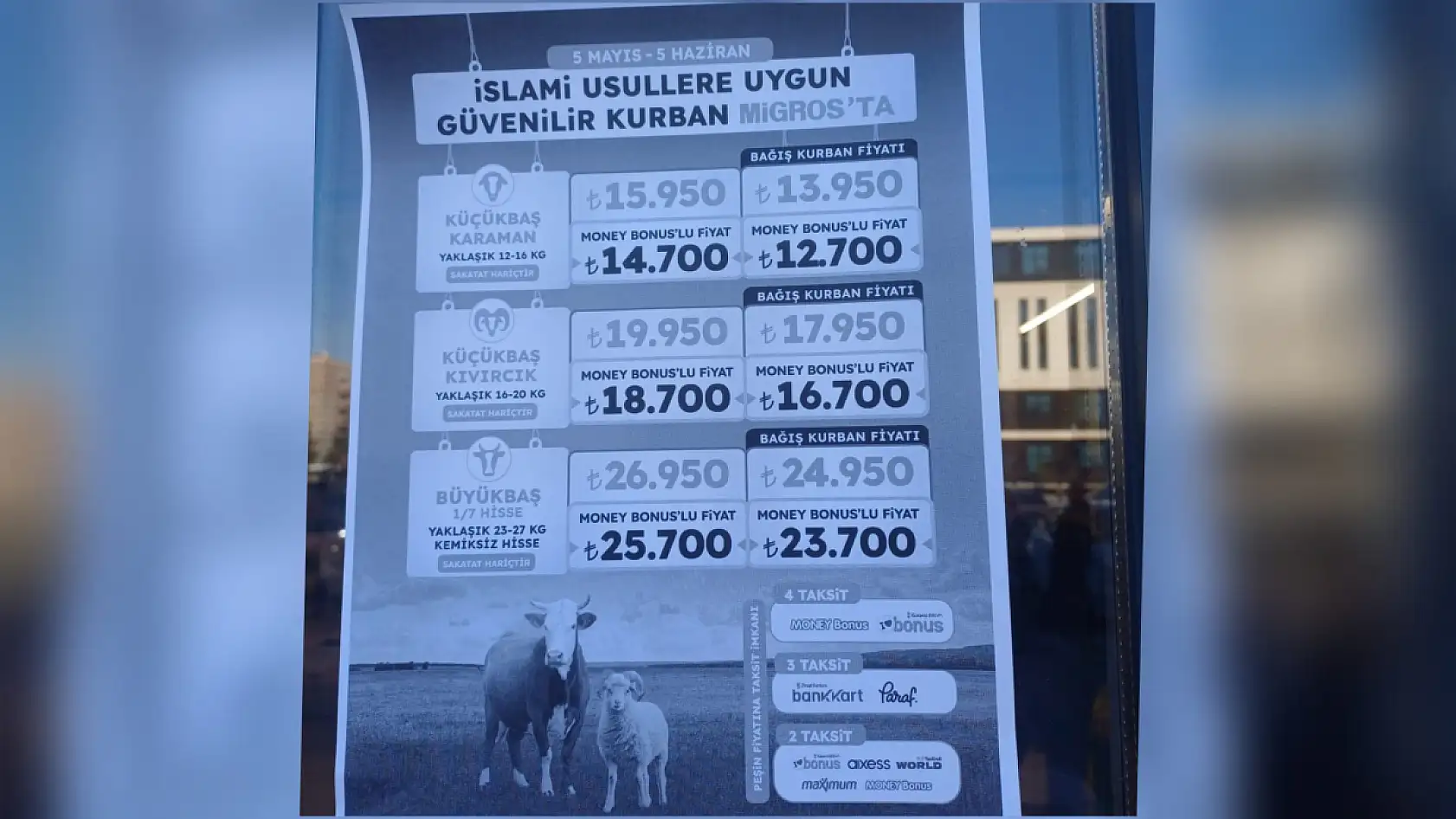 Kayseri'de kurban öncesi zincir marketten dev hamle! İster taksit, ister bağış…