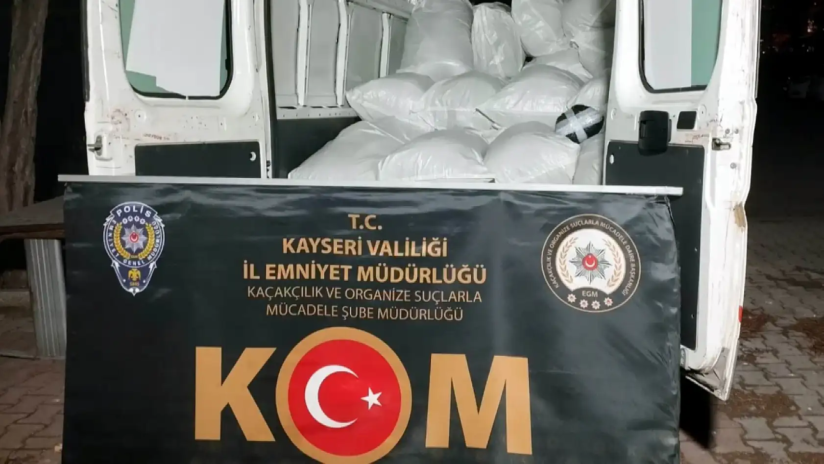 Kayseri'de kaçakçılığa geçit yok: 1 buçuk ton ele geçirildi!