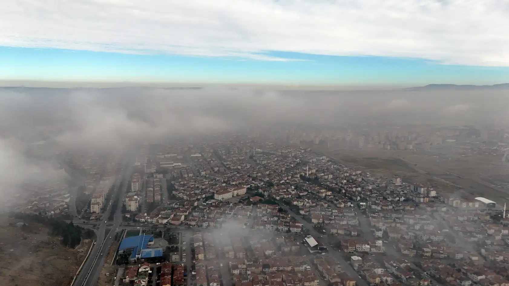 Kayseri'de 2 gündür sis etkisini sürdürüyor