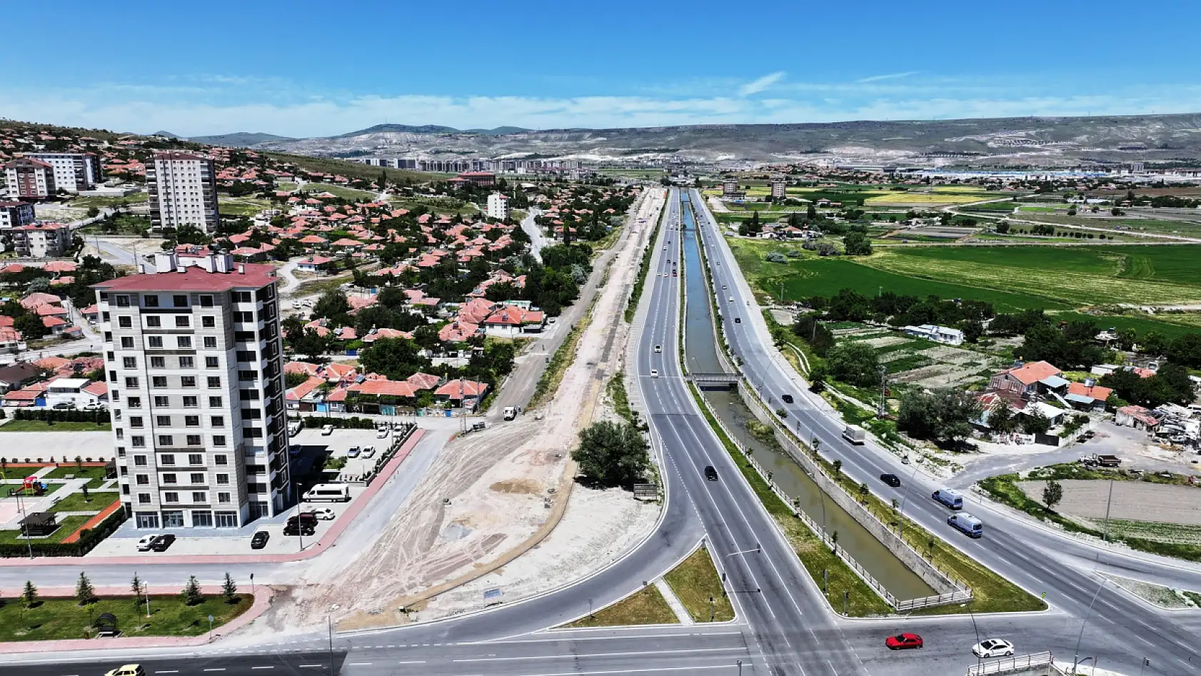 Kayseri'ye 2,5 kilometrelik yeşil yol düzenlemesi yapılıyor