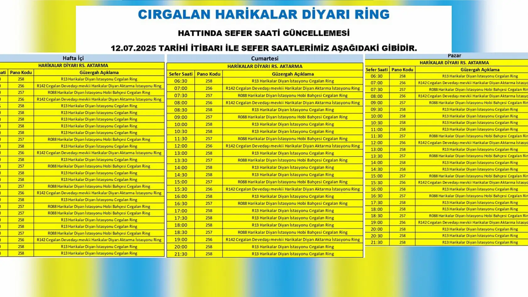 Kayseri'de toplu ulaşım düzenlemesi: Organize, Şehir Hastanesi, Talas, Anbar çok sayıda güzergahta değişiklik yapıldı!