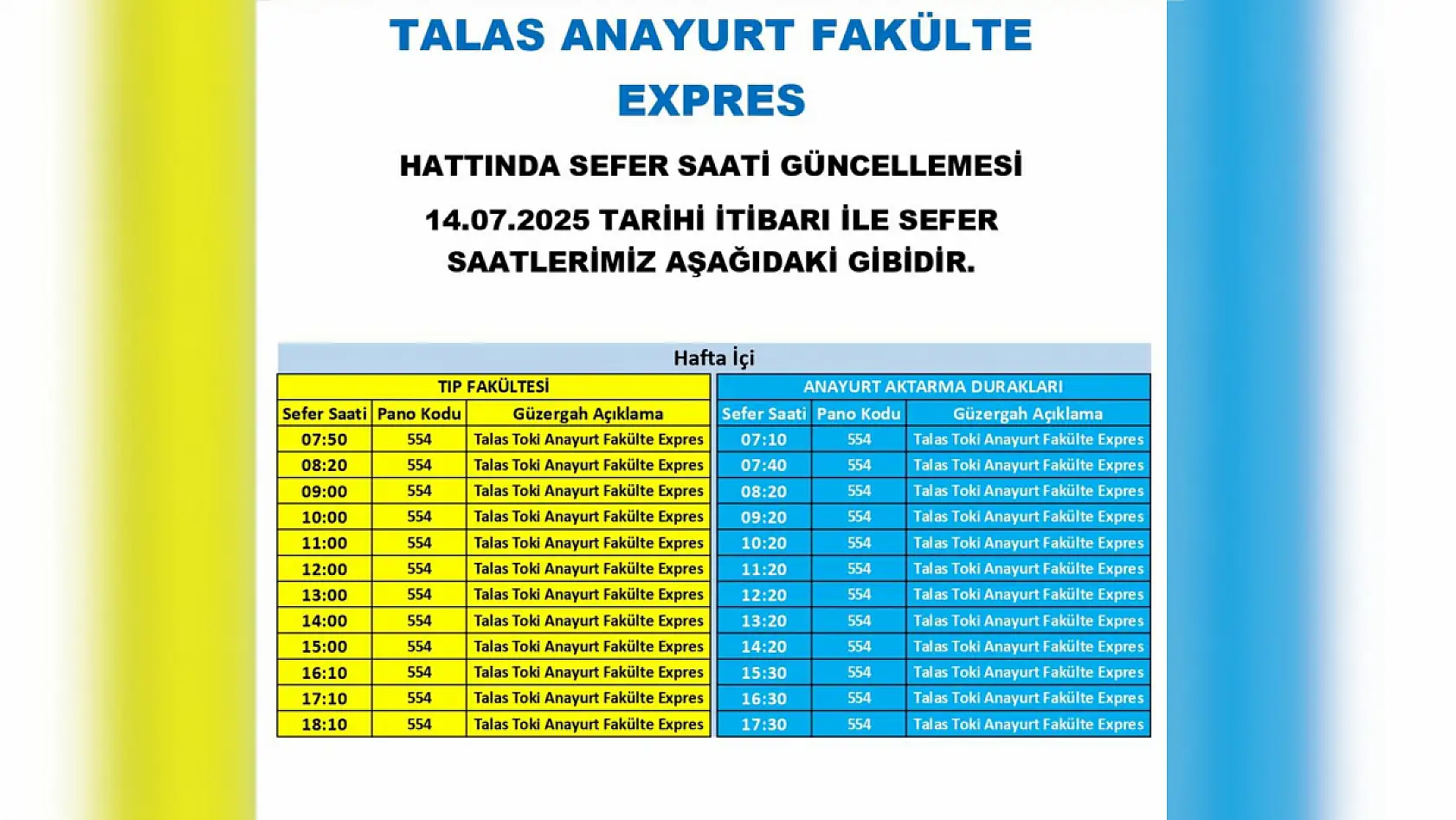 Kayseri'de toplu ulaşım düzenlemesi: Organize, Şehir Hastanesi, Talas, Anbar çok sayıda güzergahta değişiklik yapıldı!