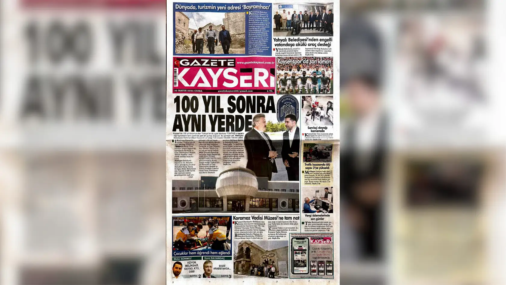 Kayseri yerel basını 30 Mayıs sabahına hangi manşetlerle çıktı? Öne çıkanlar...