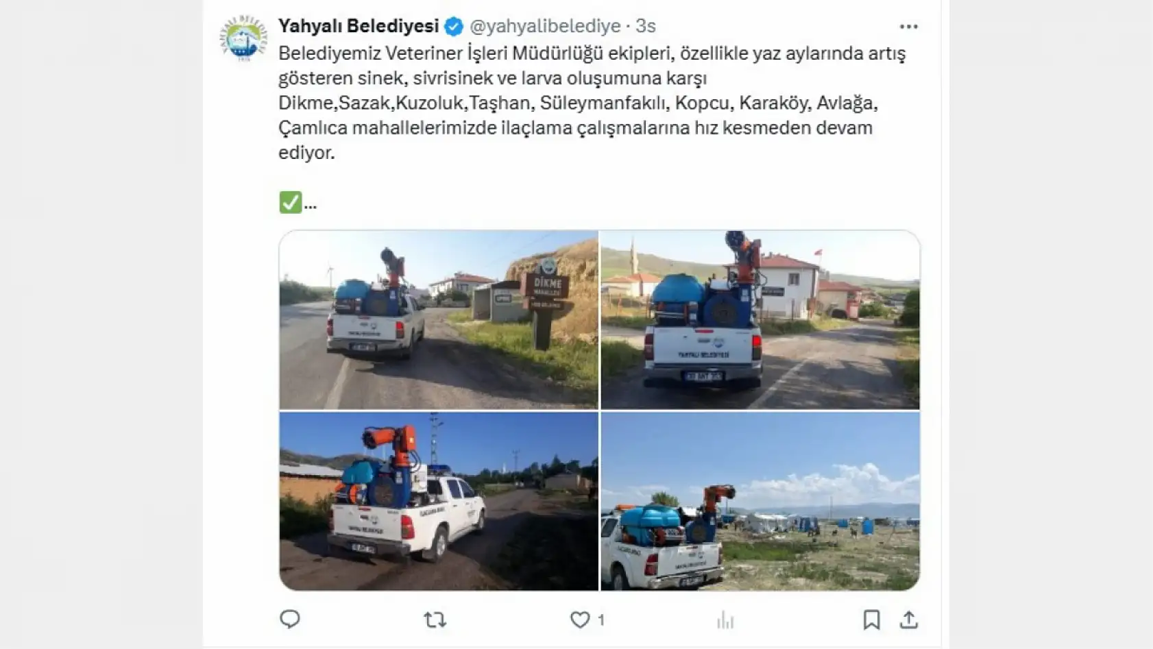 Kayseri'de bugün neler paylaşıldı? Sosyal medyada öne çıkan gelişmeler!