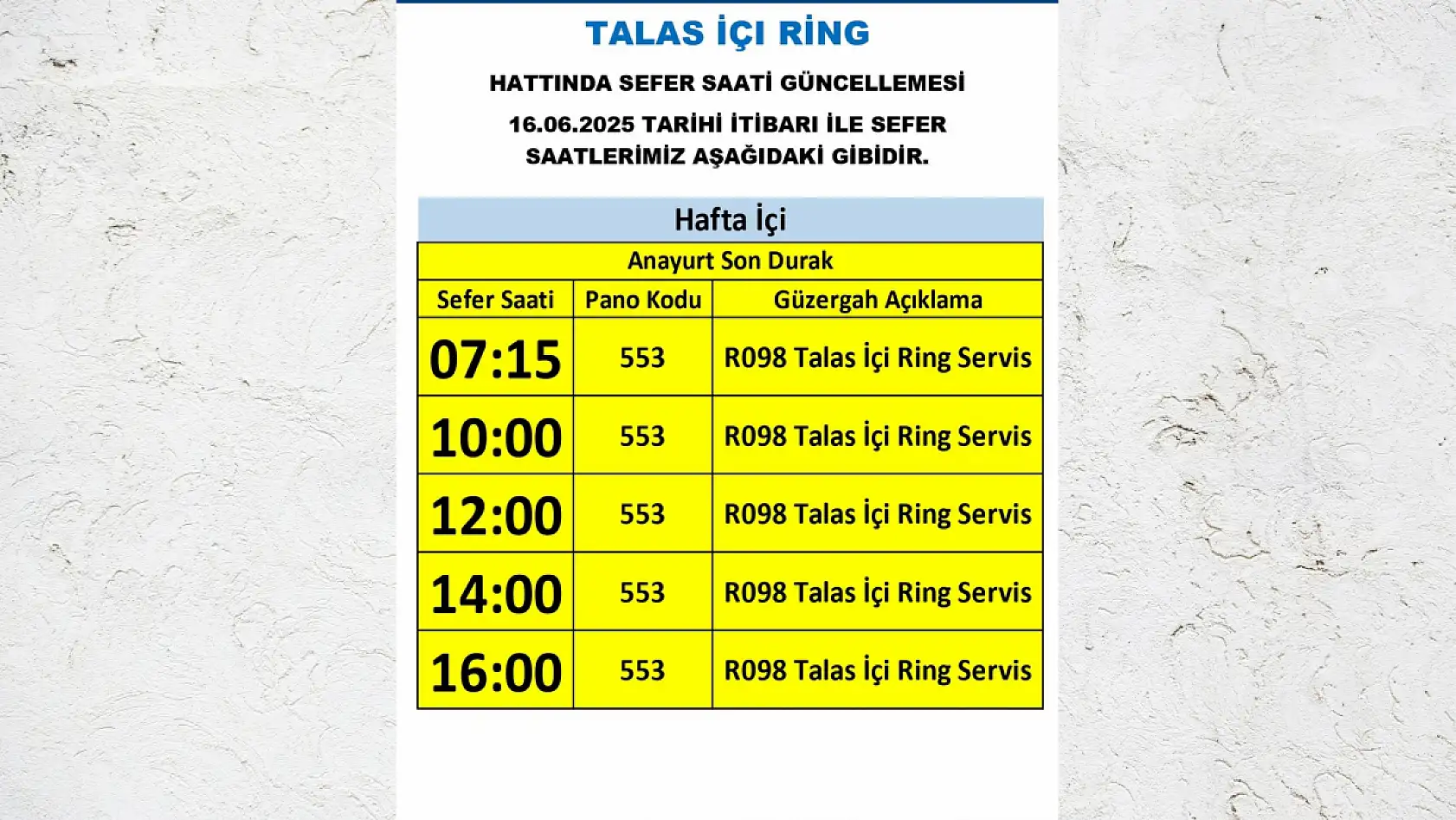 Kayseri'de toplu ulaşım düzenlemesi: Hacılar, Talas, Belsin, Organize, Fakülte çok sayıda güzergahta değişiklik yapıldı!