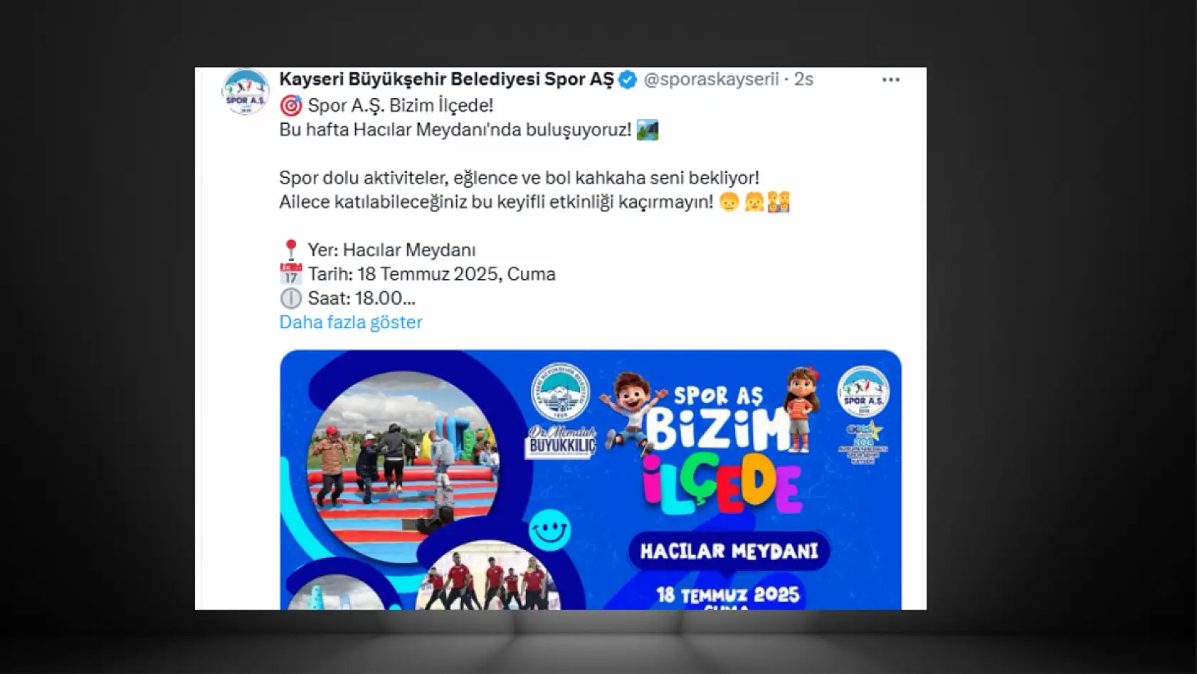 Kayseri'nin sosyal medya gündeminde bugün neler konuşuldu? (17 Temmuz)