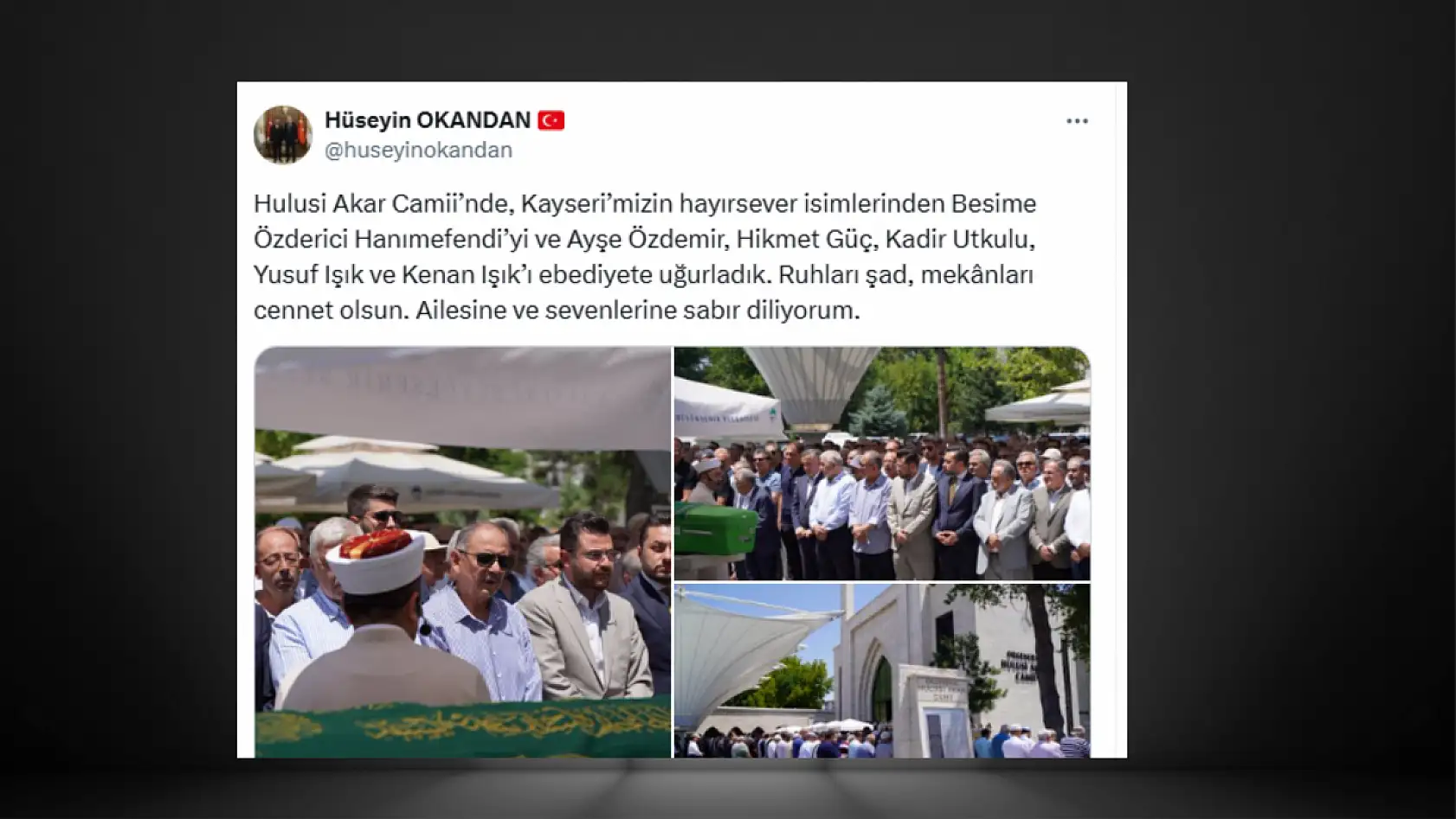 Kayseri'nin sosyal medya gündeminde bugün neler konuşuldu? (17 Temmuz)