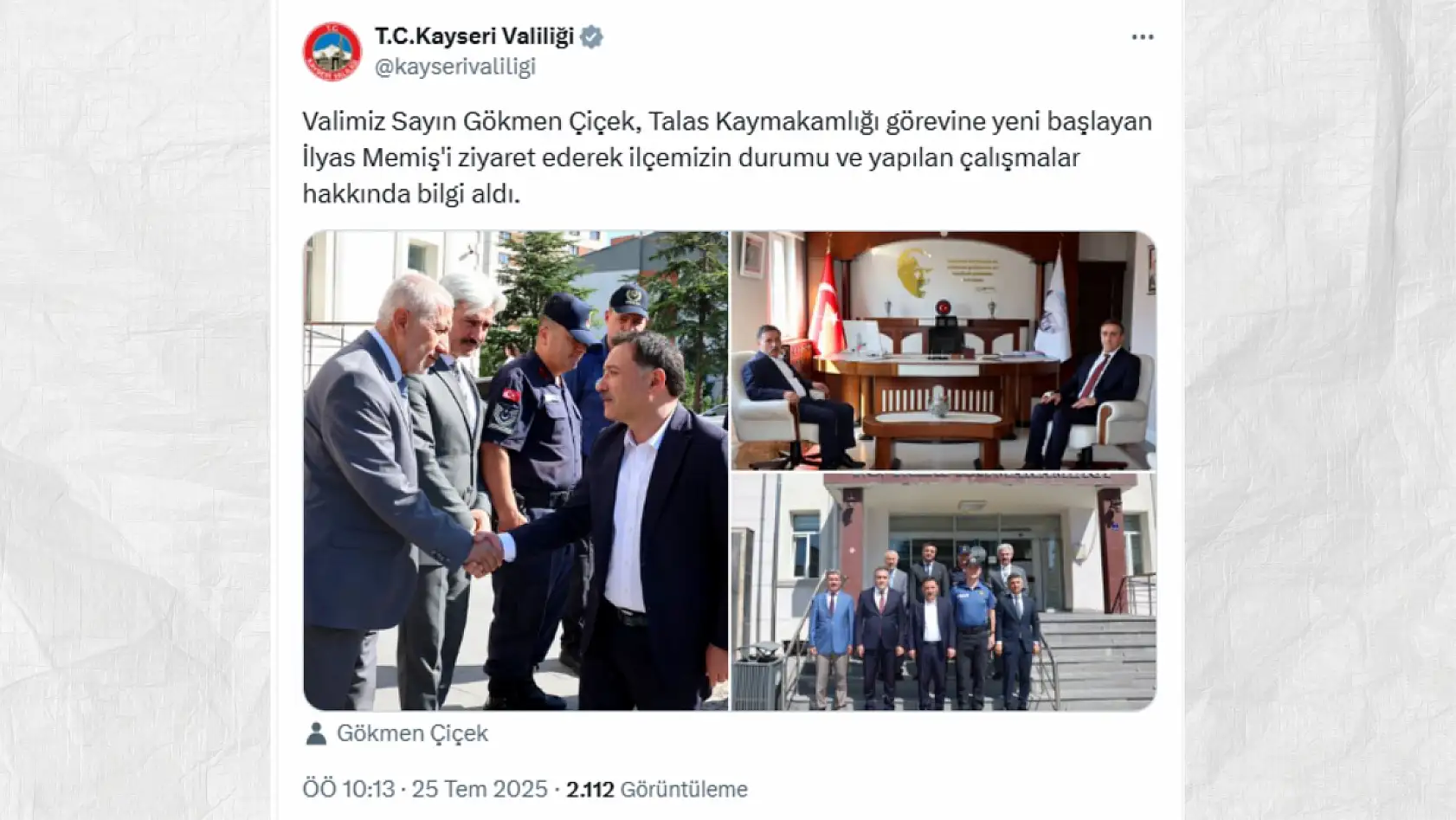 Kayseri'de sosyal medyada bugün neler konuşuldu? Gündemden öne çıkanlar (25 Temmuz)