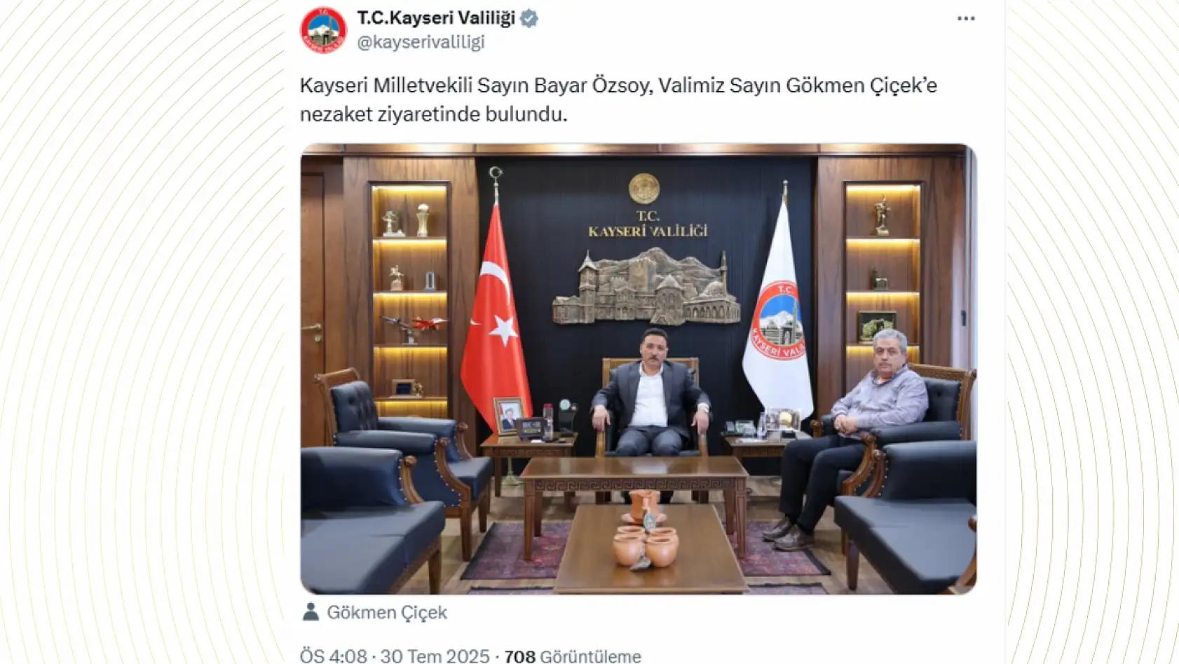 Kayseri'nin sosyal medya gündeminde hangi paylaşımlar öne çıktı?