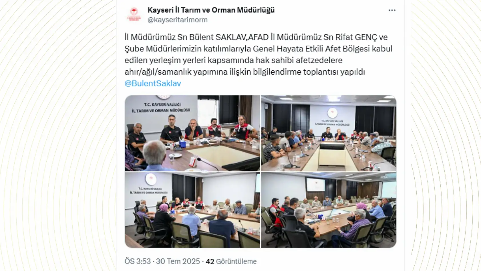 Kayseri'nin sosyal medya gündeminde hangi paylaşımlar öne çıktı?