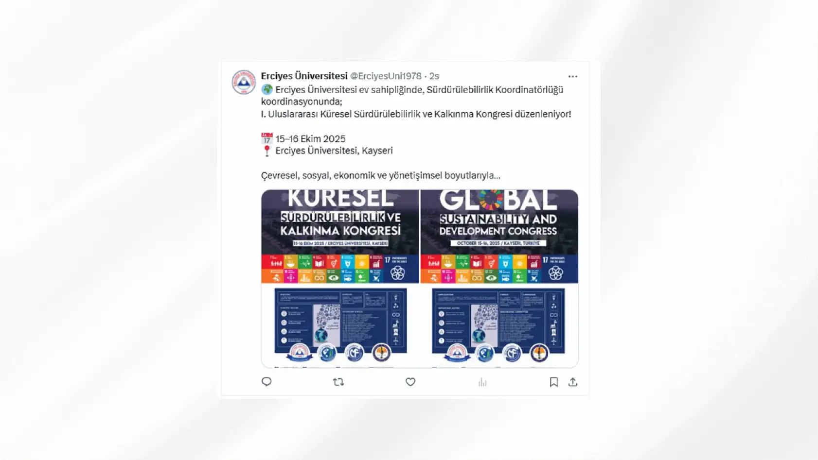 Kayseri'nin sosyal gündeminde bugün neler yaşandı? İşte öne çıkanlar...