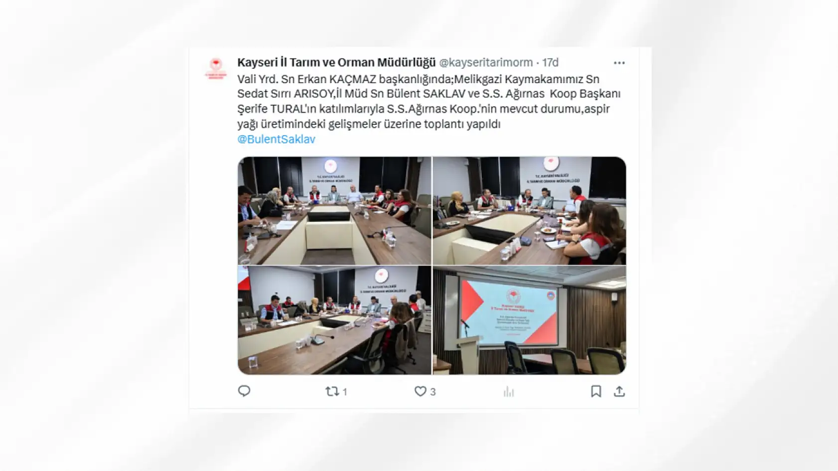 Kayseri'nin sosyal gündeminde bugün neler yaşandı? İşte öne çıkanlar...