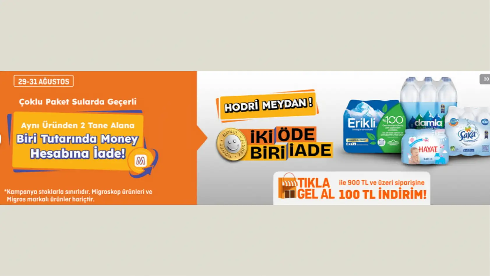 Migros'ta 2 ürün alana 1 tanesinin ücreti iade edilecek: İşte o kampanyanın detayları...