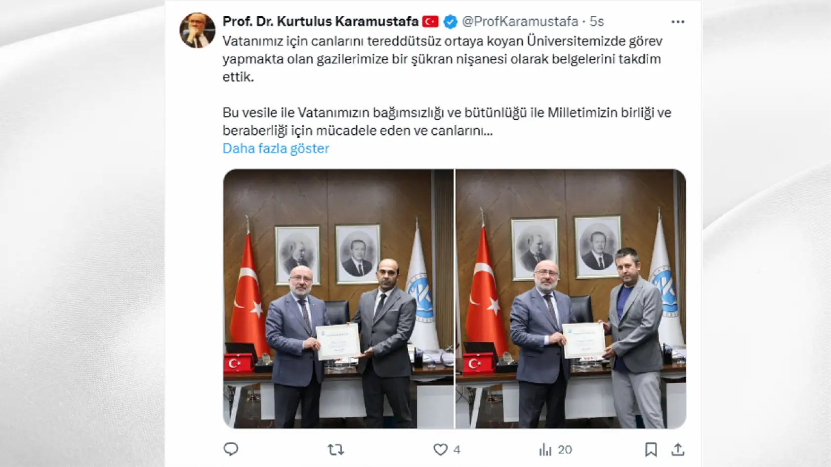 Kayseri'de sosyal medyada öne çıkanlar (19 Eylül)