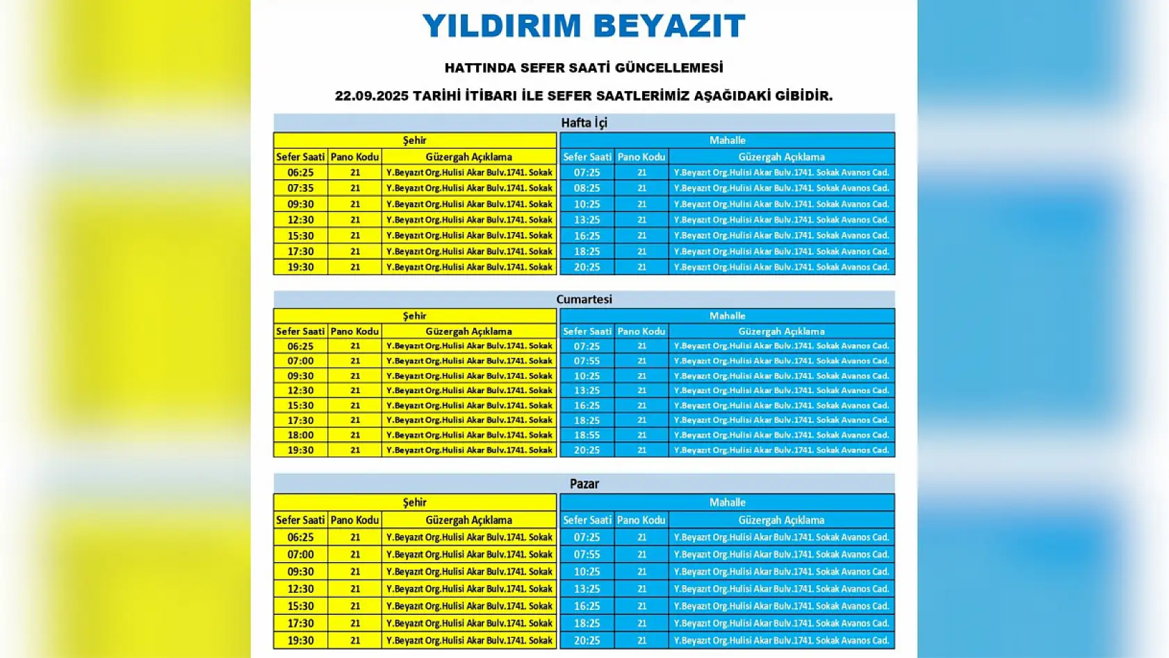 Kayseri'de toplu ulaşım düzenlemesi: Yıldırım Beyazıt, Köprübaşı, İldem, Organize Sanayi, İncesu, Kepez, Süksün, Şehir Hastanesi...