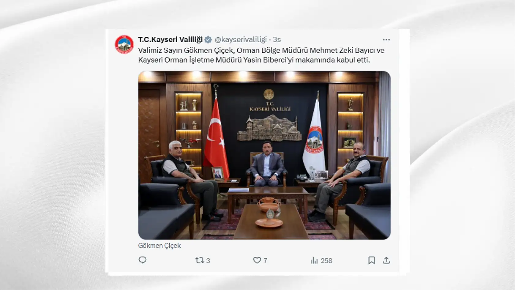 Kayseri'den sosyal medyada öne çıkan paylaşımlar (20 Eylül)