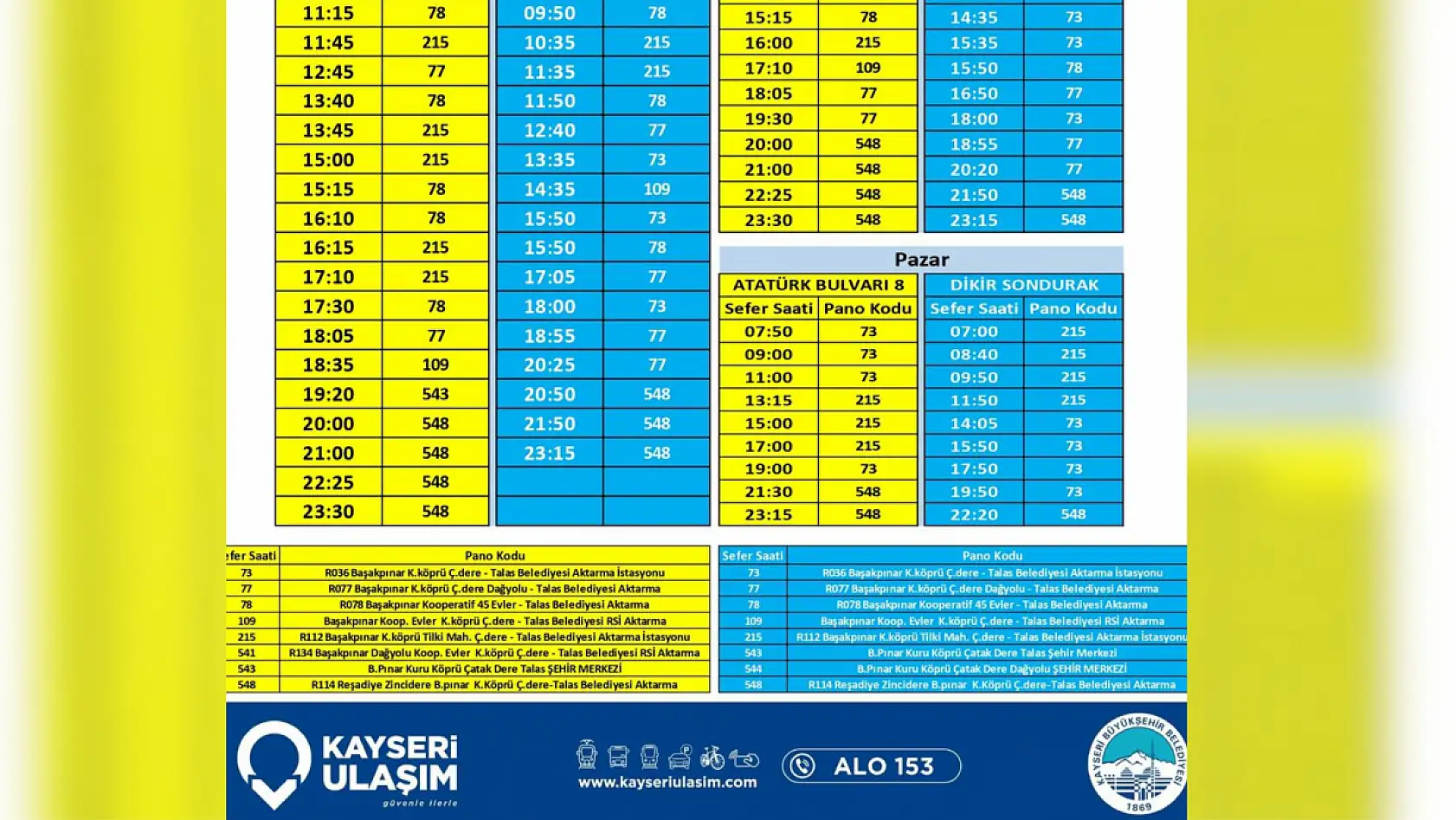 Kayseri'de toplu ulaşım düzenlemesi gerçekleştirildi: Şehir Hastanesi, Başakpınar, Kuruköprü ve Kepez...