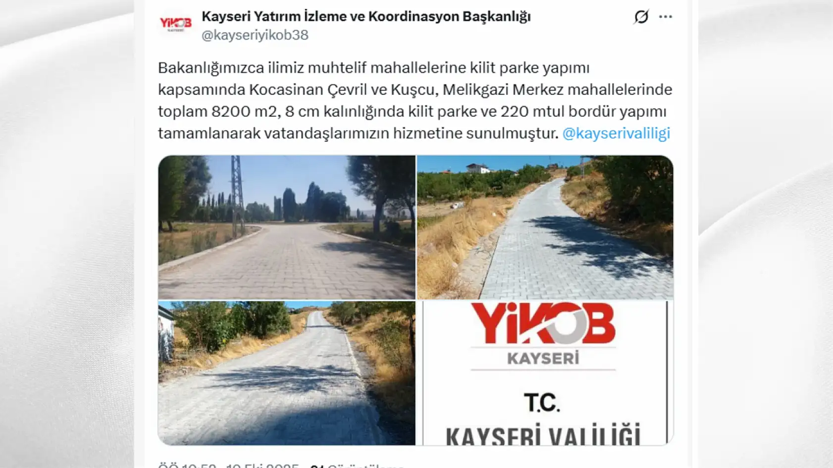 Kayseri'de sosyal medyada bugün neler konuşuldu? Gündemden öne çıkanlar (10 Ekim)