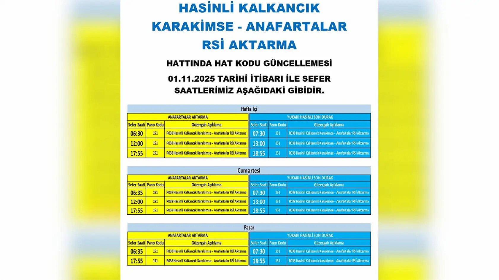 Kayseri'de otobüs seferler saatleri değişti: Hangi güzergahlar etkilenecek? (1 Kasım 2025 Cumartesi)