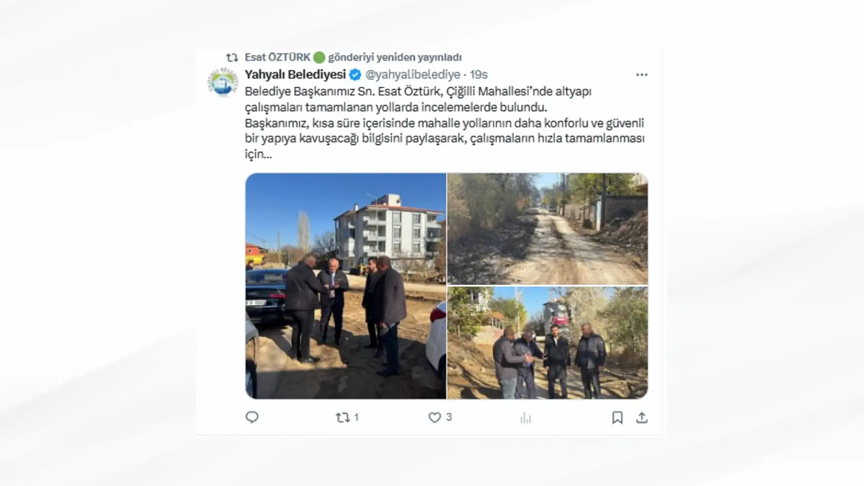 Kayseri'nin sosyal medya gündeminde bugün neler yer aldı? (19 Kasım)