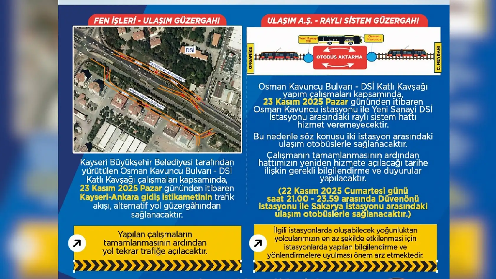 Kayseri'den öne çıkan gelişmeler: MSB, Vali Çiçek, ERVA, Ulaşım, Kira, YHT, Konkordato... (20 Kasım Perşembe)