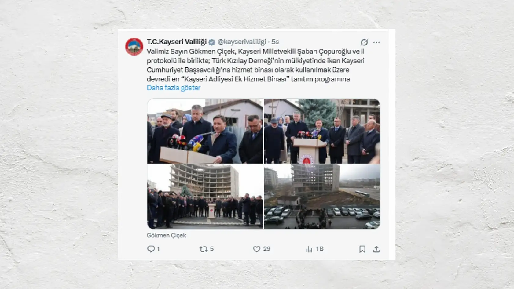 Kayseri'de bugün sosyal medya platformlarında neler paylaşıldı? Öne çıkanlar (2 Aralık Salı )