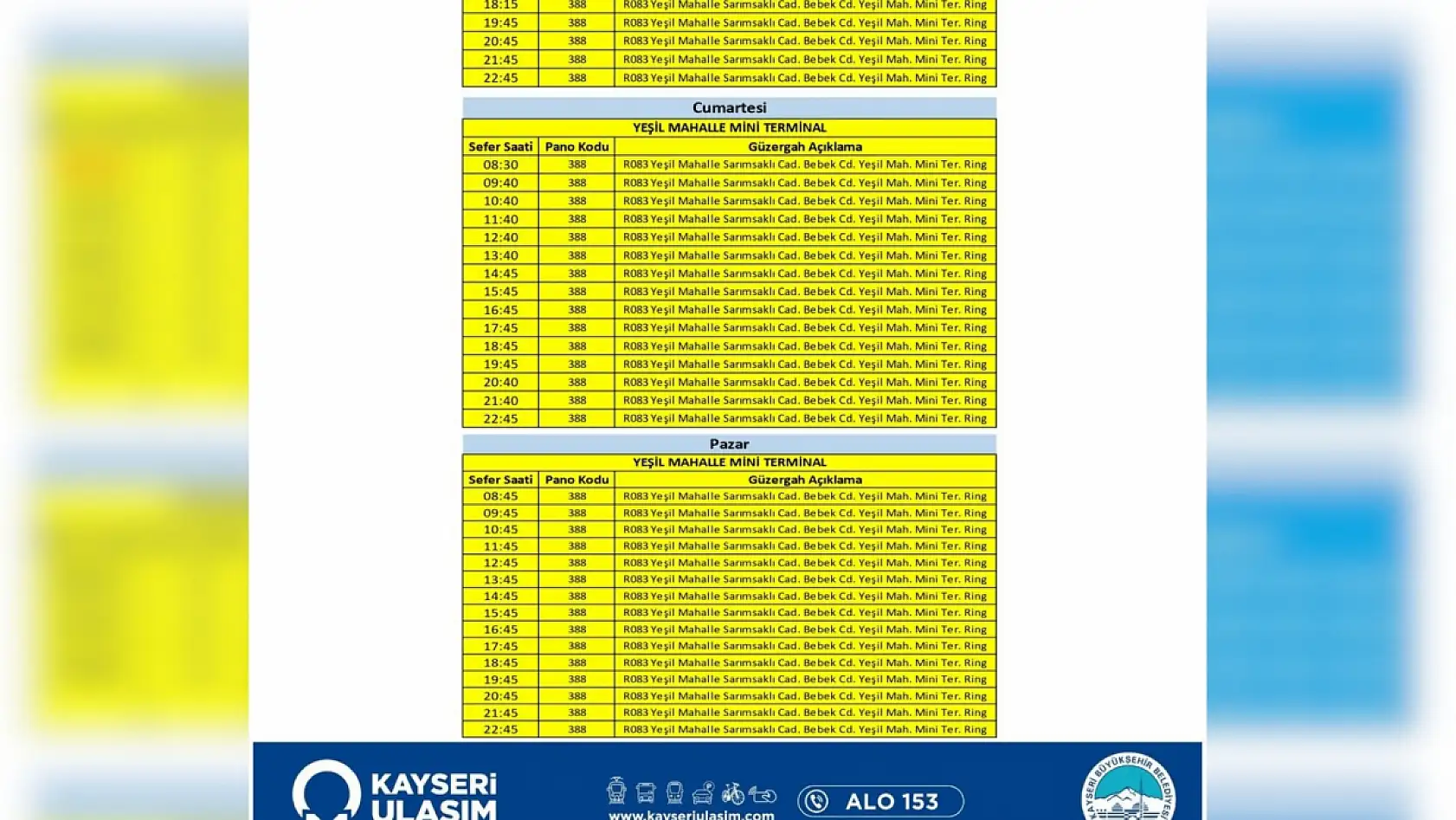 Kayseri'de 13 Aralık Cumartesi itibariyle geçerli yeni düzenleme: Hangi otobüs hatları değişti?