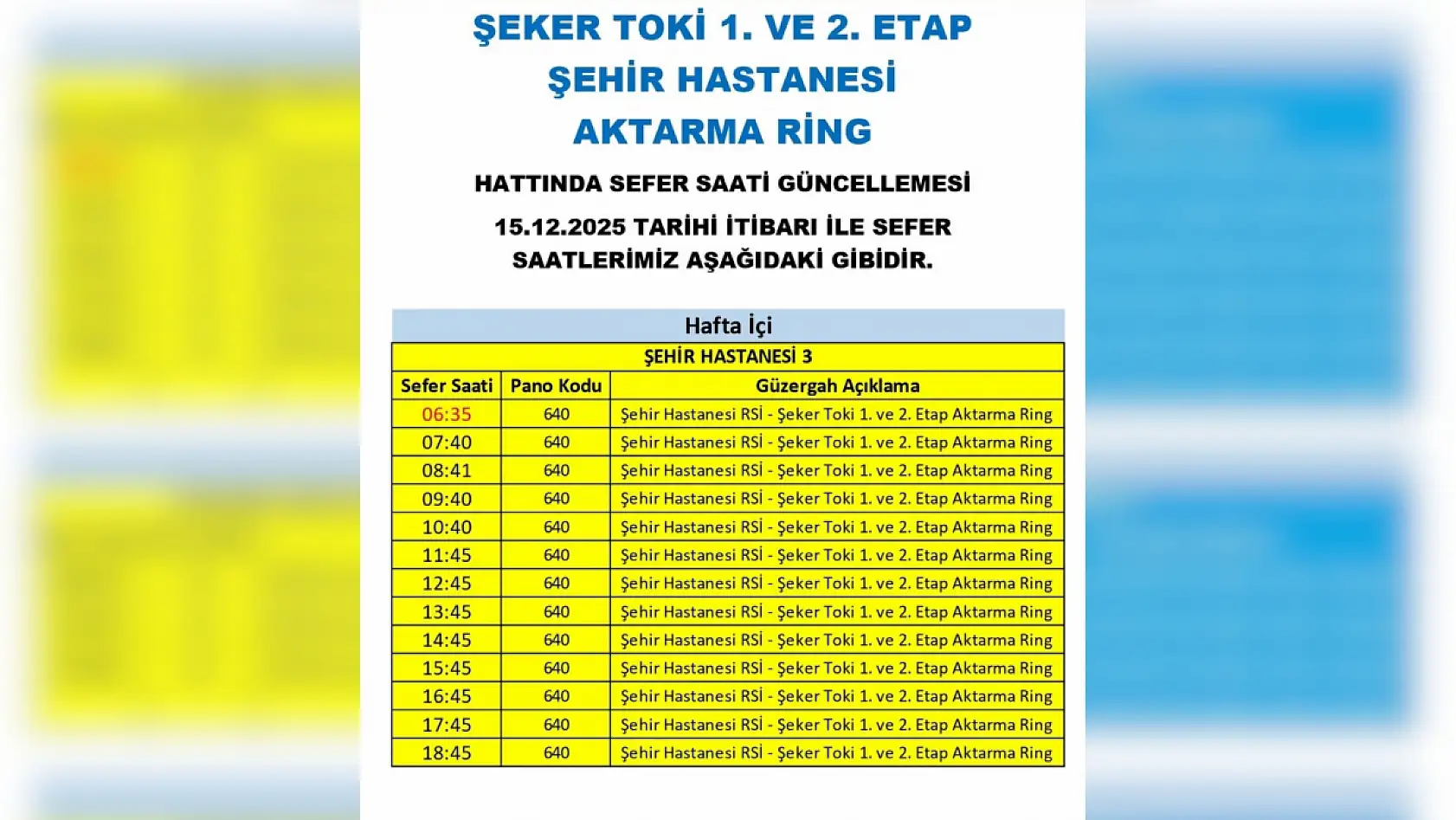 Kayseri'de 13 Aralık Cumartesi itibariyle geçerli yeni düzenleme: Hangi otobüs hatları değişti?