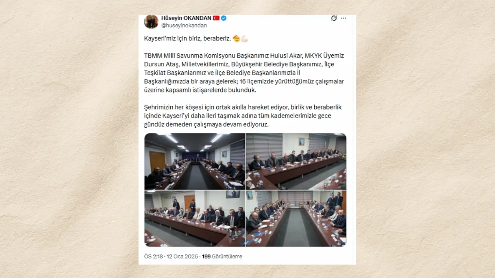 Sosyal medya platformlarında Kayseri bugün nasıl yer aldı? (12 Ocak Pazartesi)