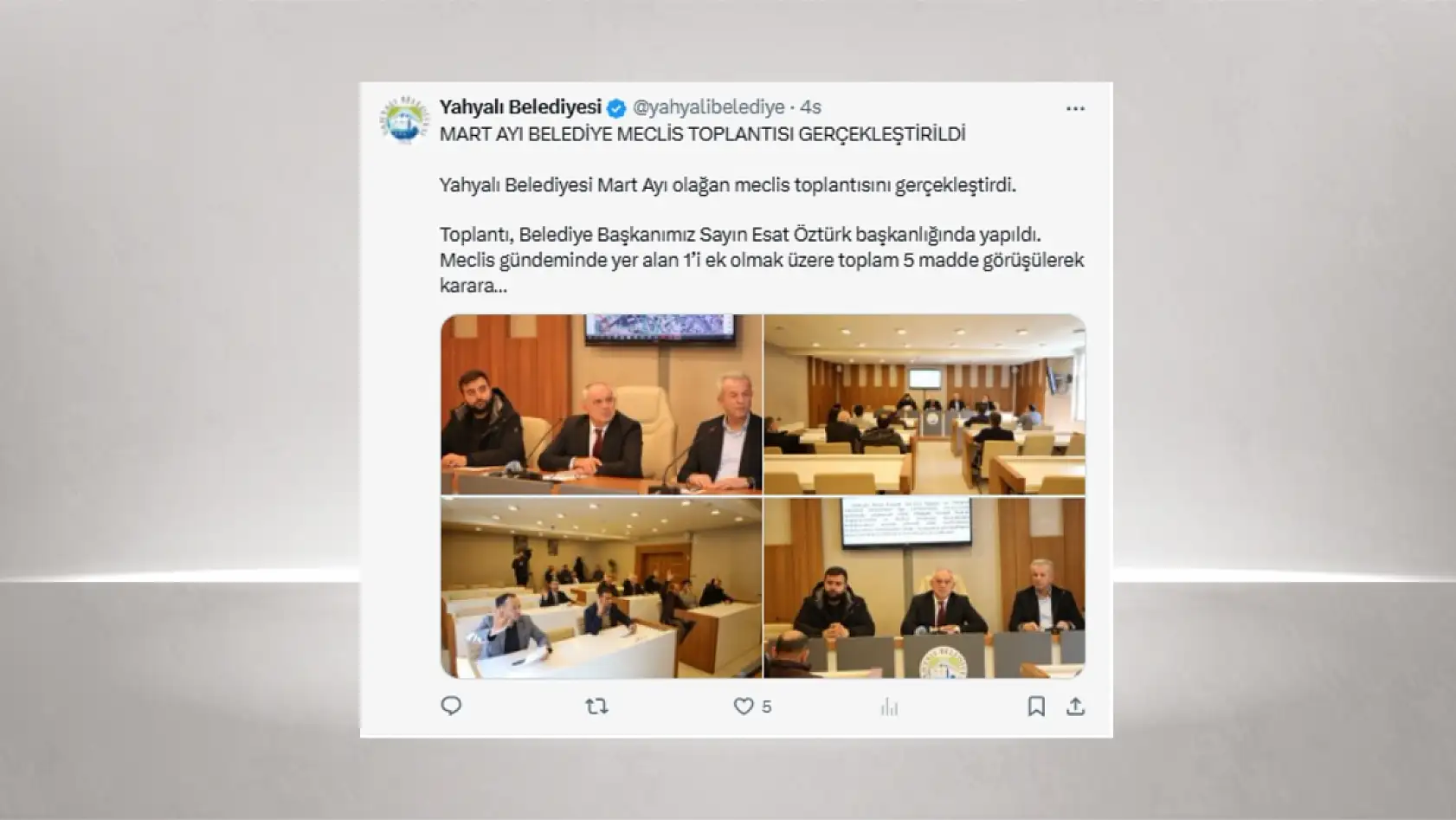 Kayseri'de bugün sosyal medyada hangi paylaşımlar öne çıktı? (2 Mart 2026)