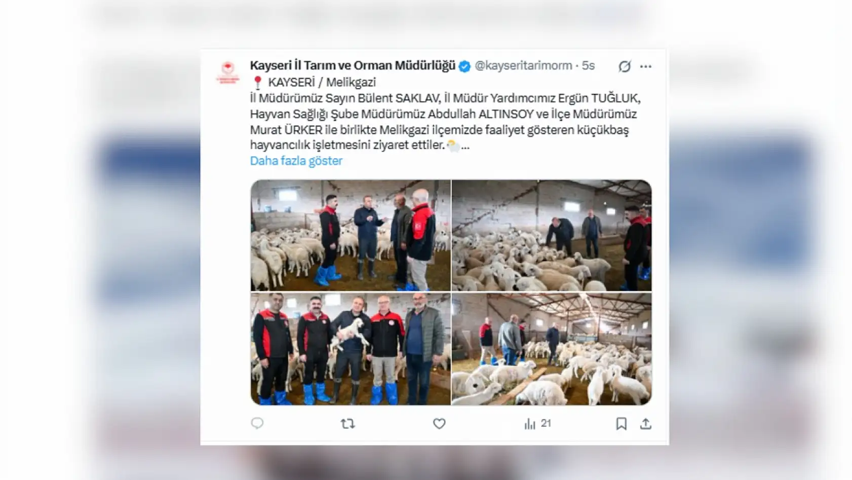 Kayseri'de bugün neler paylaşıldı? Sosyal medyada öne çıkan gelişmeler (1 Nisan 2026)