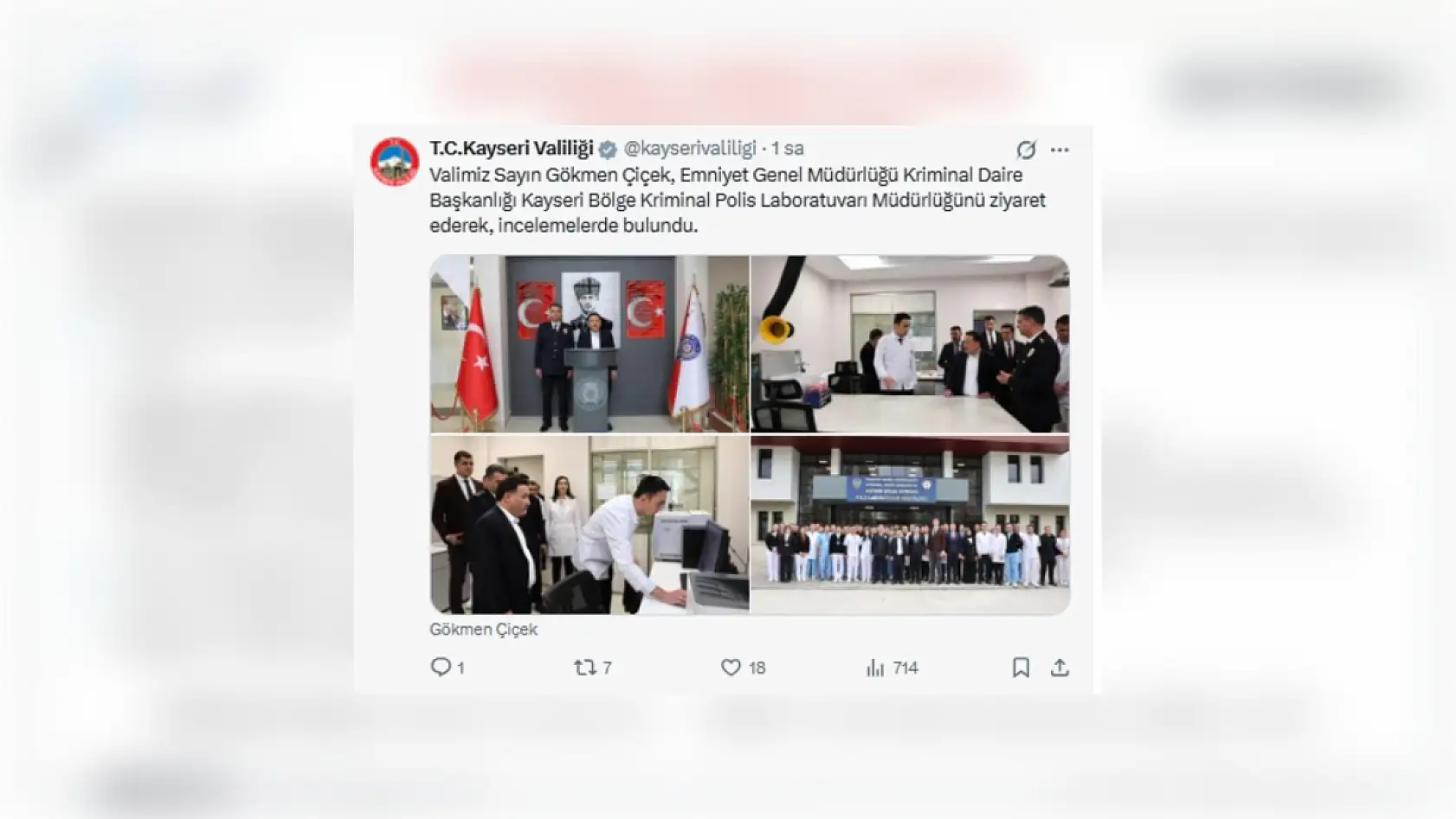Kayseri'de bugün neler paylaşıldı? Sosyal medyada öne çıkan gelişmeler (8 Nisan 2026)