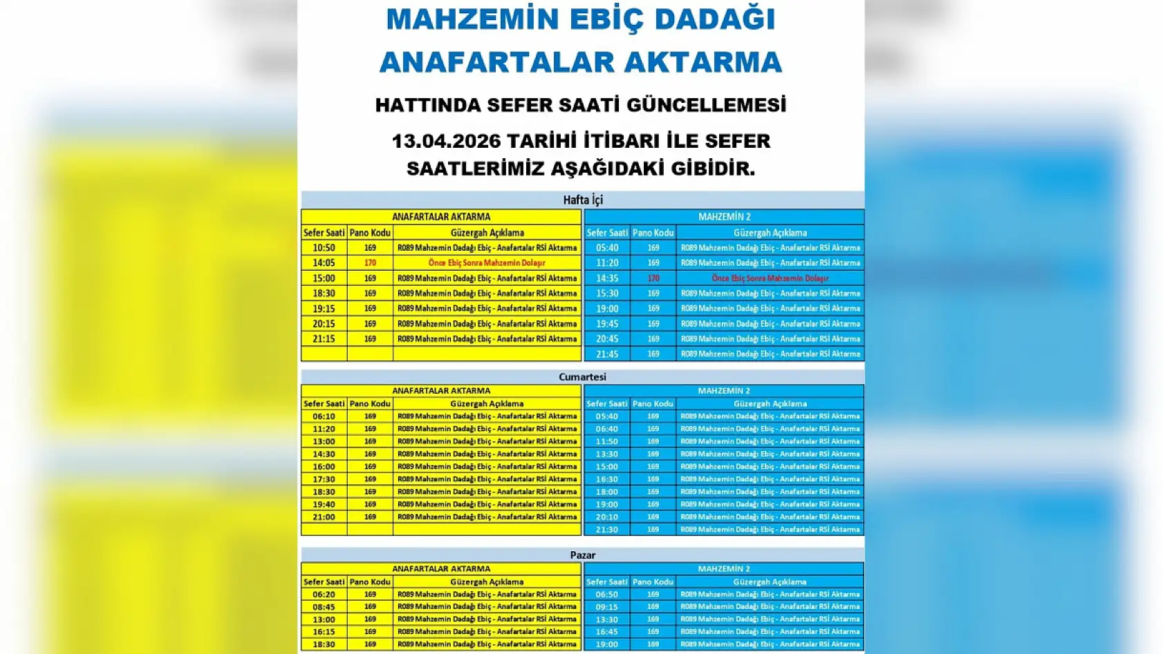 Kayseri'de 11 Nisan Cumartesi itibariyle geçerli yeni düzenleme: Hangi otobüslerin güzergahı değişti?