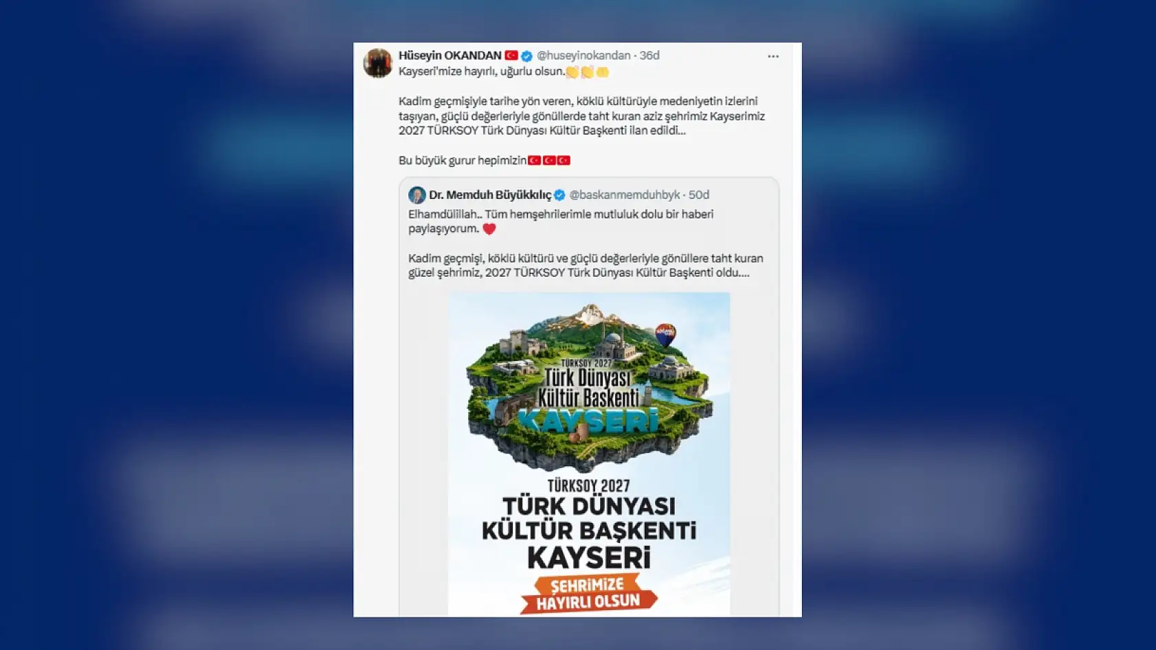 Sosyal medya platformlarında Kayseri ile ilgili neler konuşuldu? (22 Nisan 2026)