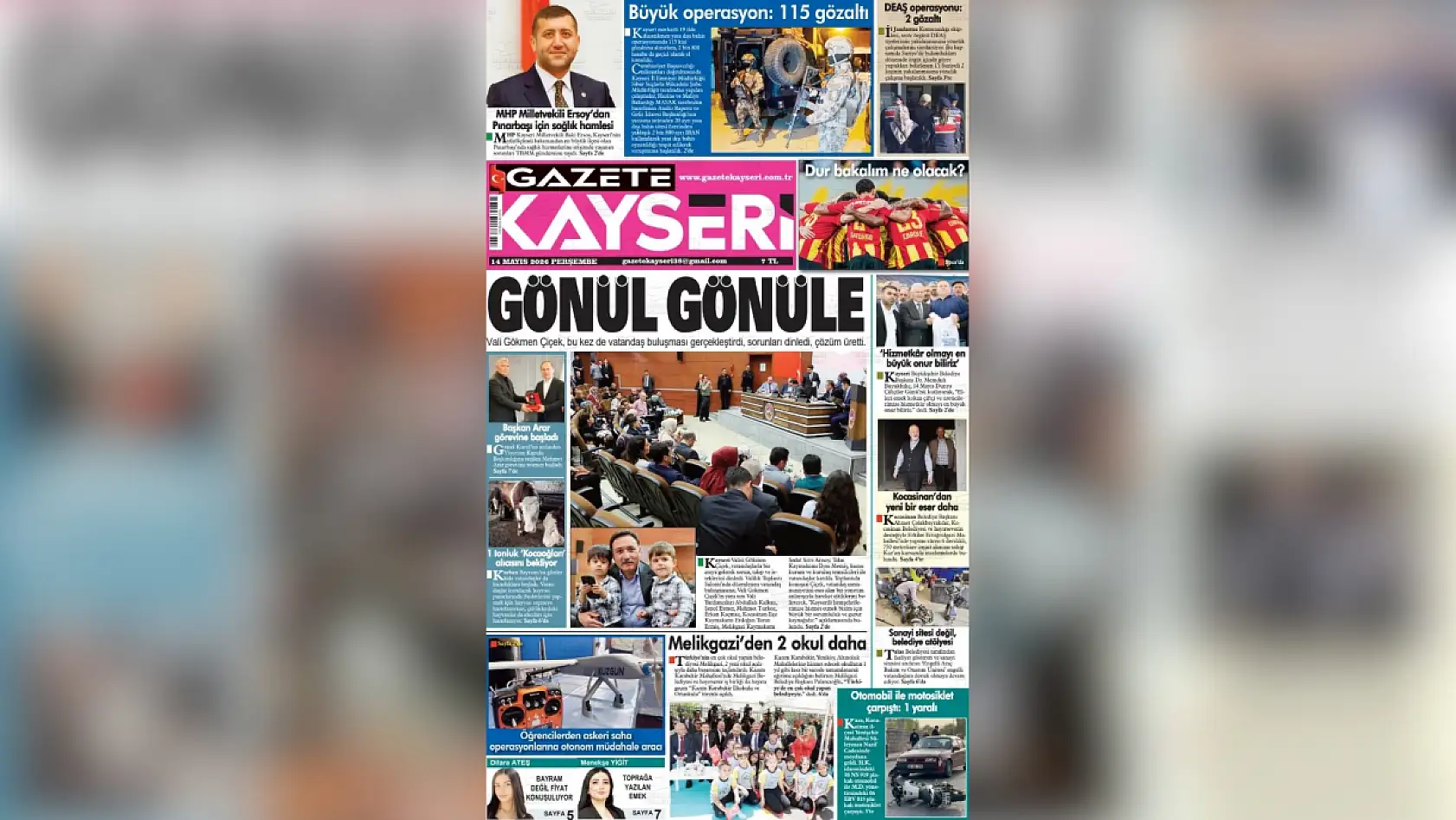 Kayseri yerel gazeteleri 14 Mayıs'ı hangi manşetlerle karşıladı?