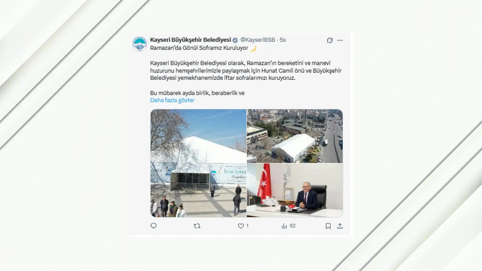 Kayseri'de bugün neler paylaşıldı? Sosyal medyada öne çıkan gelişmeler (12 Şubat 2026)