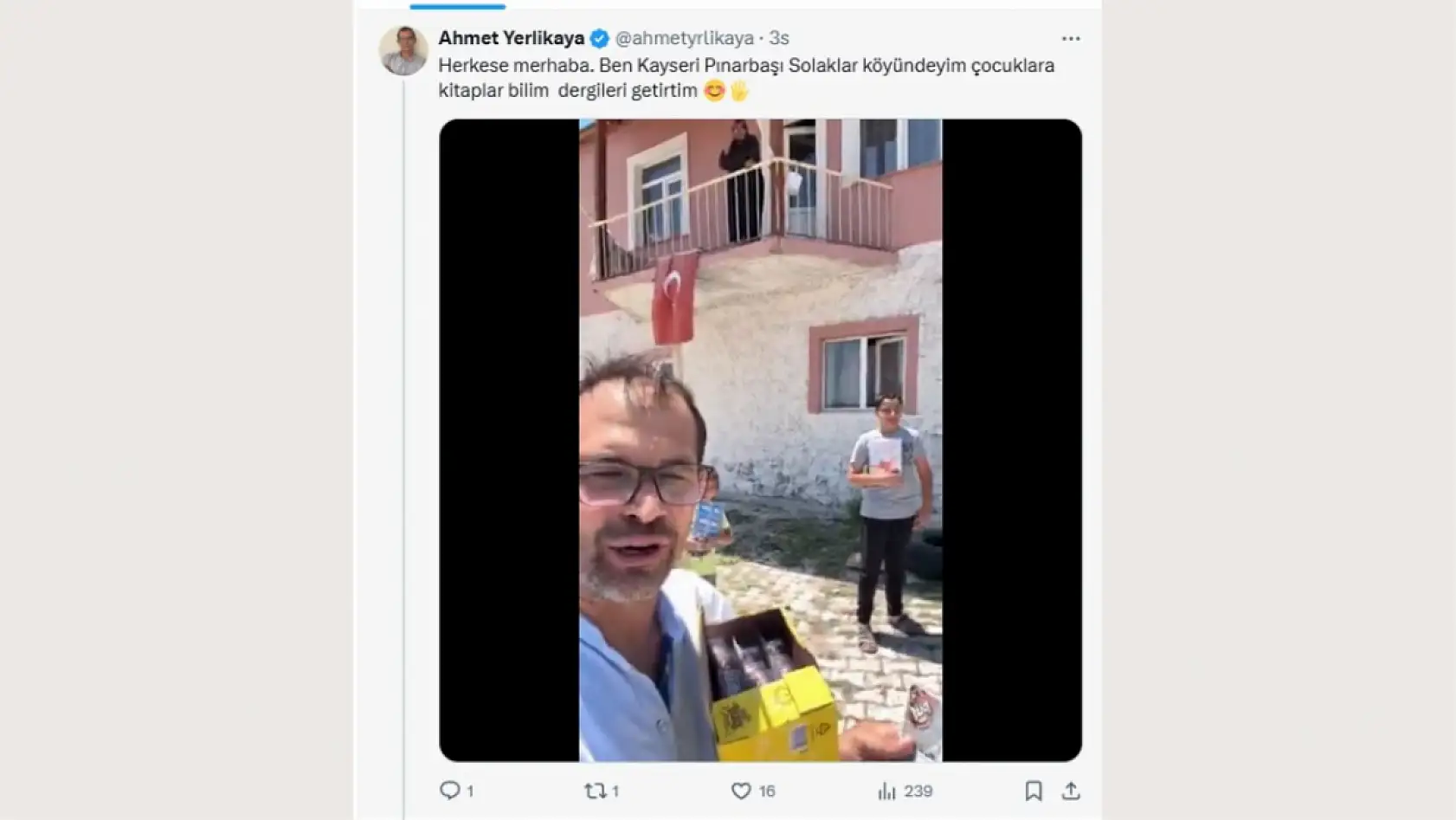 Kayseri'de bir paylaşımıyla o köyü başına topladı!..