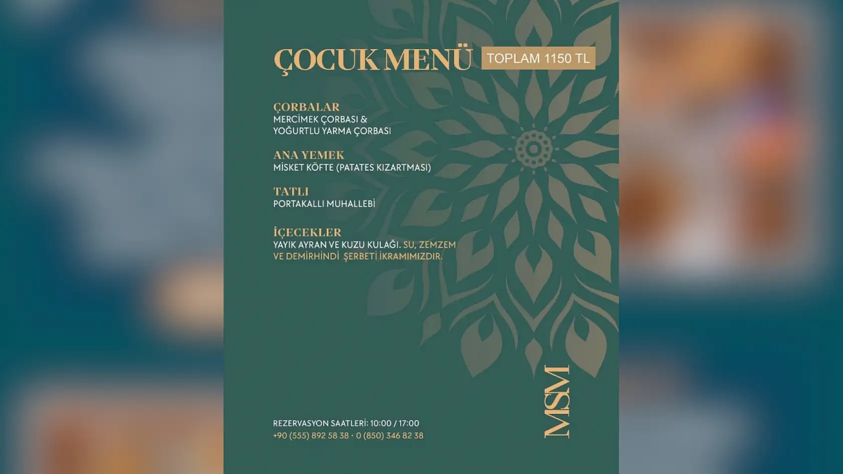 Kayseri'de belediye tesislerinin iftar menüsü fiyatları belli oldu: En pahalısı kaç lira?